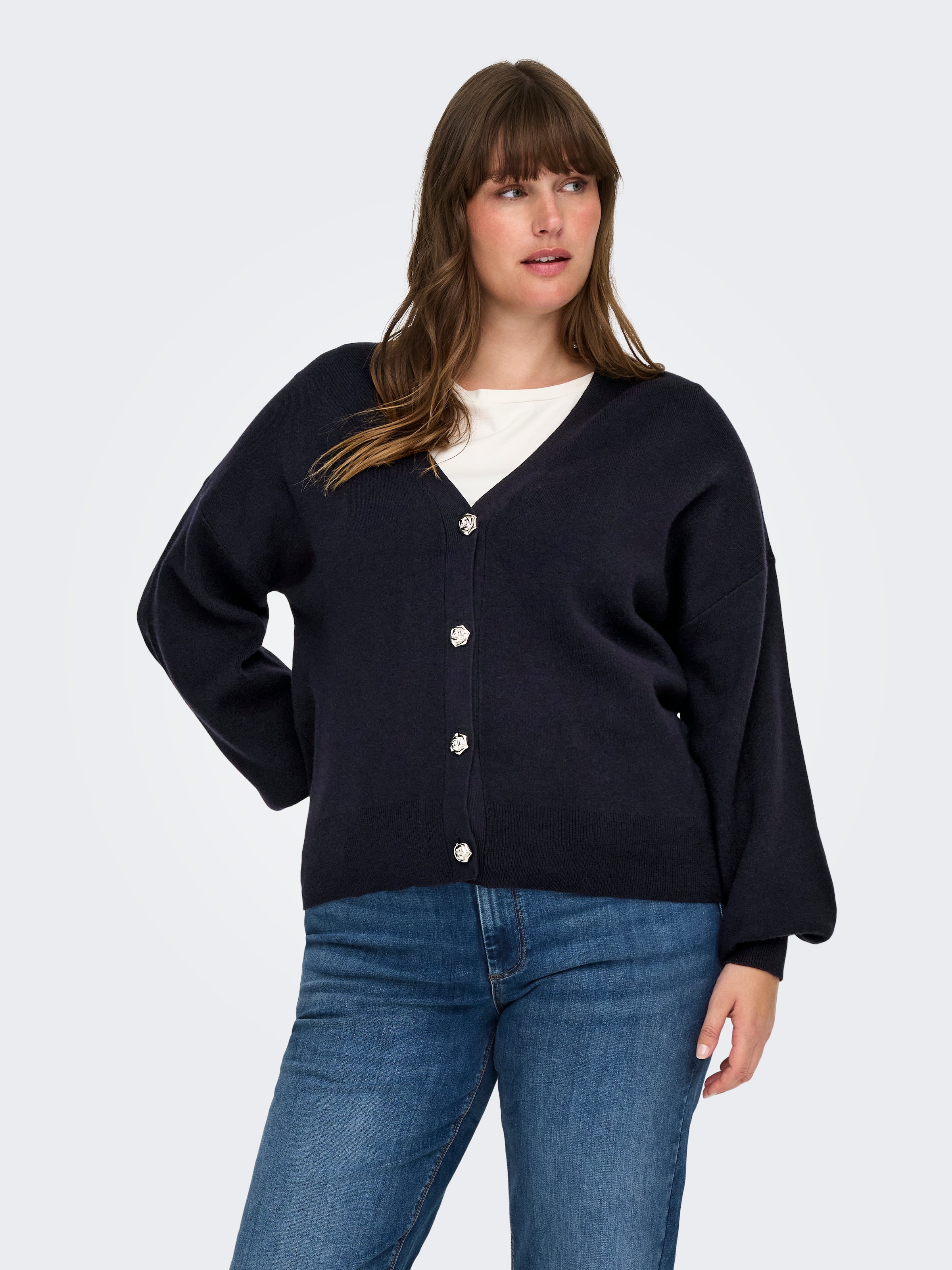 Only Carmakoma Strickjacke "Caribi Ls Cardigan Knt"