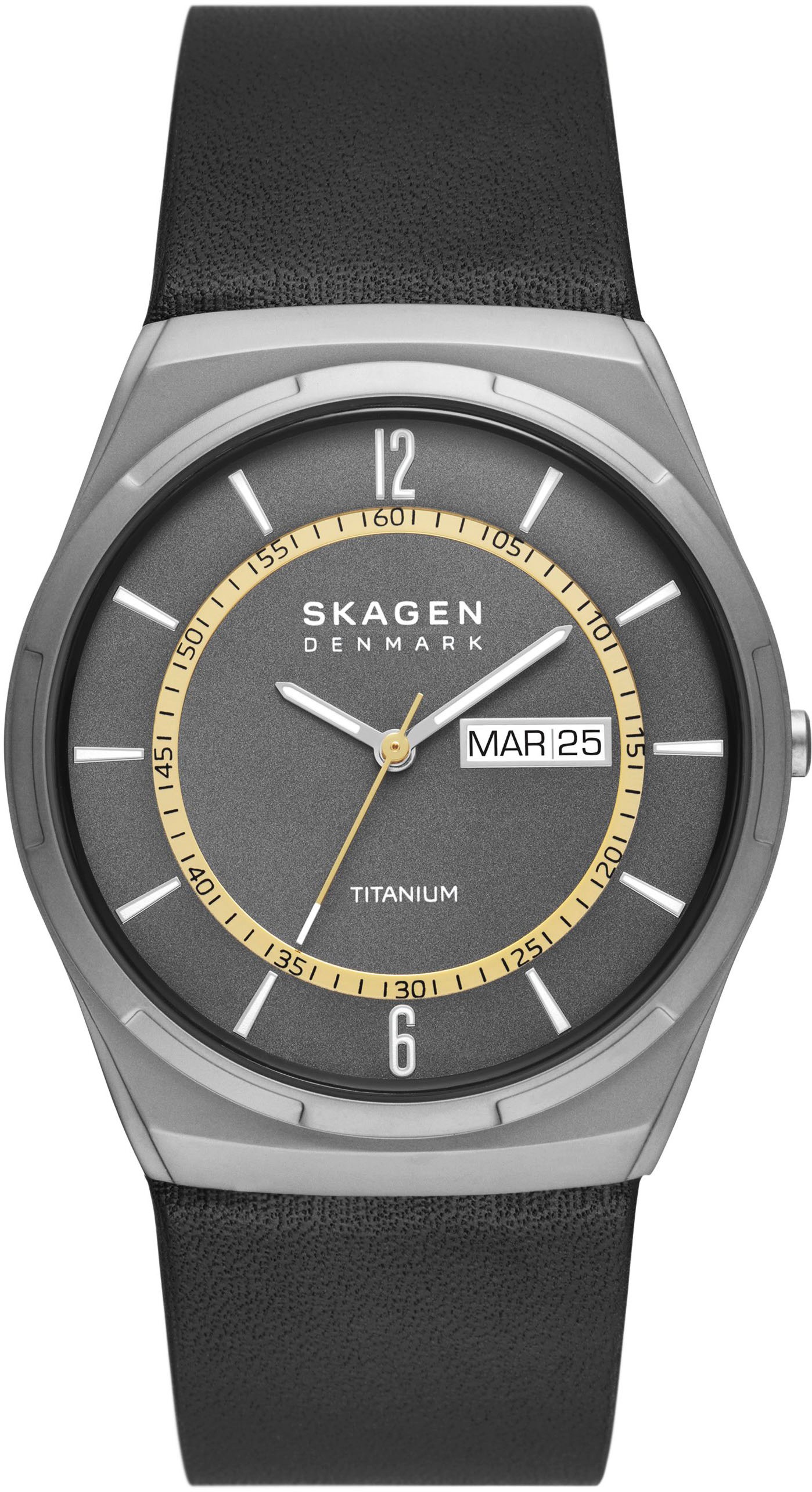 Skagen Quarzuhr »MELBYE, SKW6907«, Armbanduhr, Herrenuhr, Datum, analog