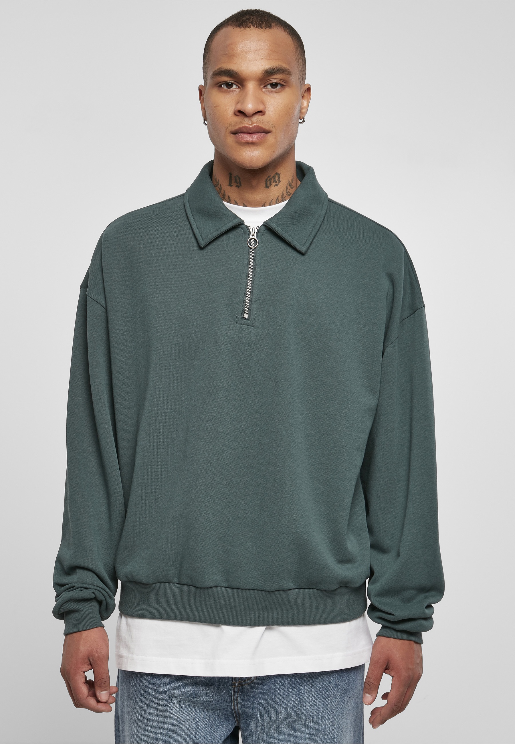 URBAN CLASSICS Sweater »Urban Classics Herren Shirt Collar Crew«, 1
