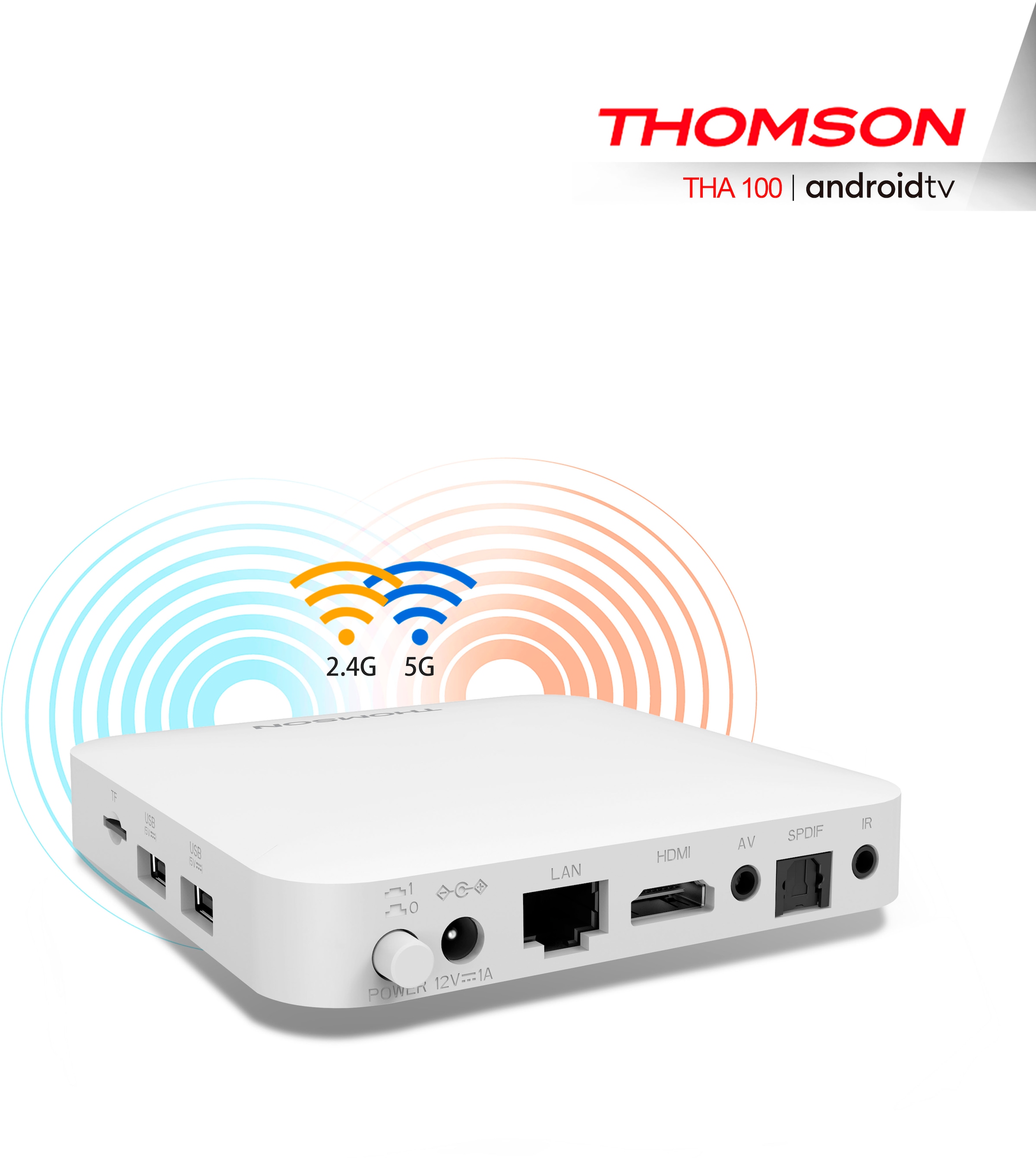 Thomson Streaming-Box »THA100 4K Ultra HD«, Netflix, Prime Video, Disney, Youtube, Sky Ticket