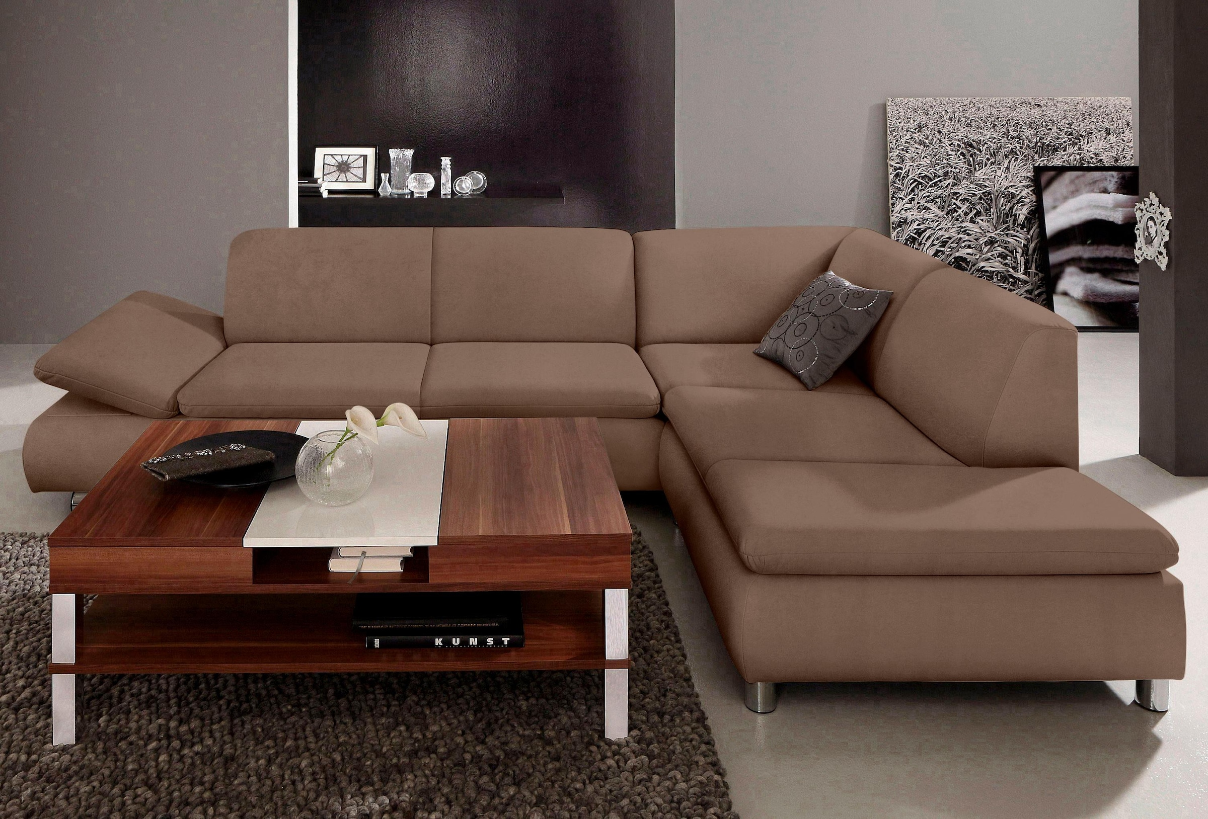 Ecksofa »Toulouse modern und bequem, aktuelles Design, hoher Sitzkomfort«, mit...