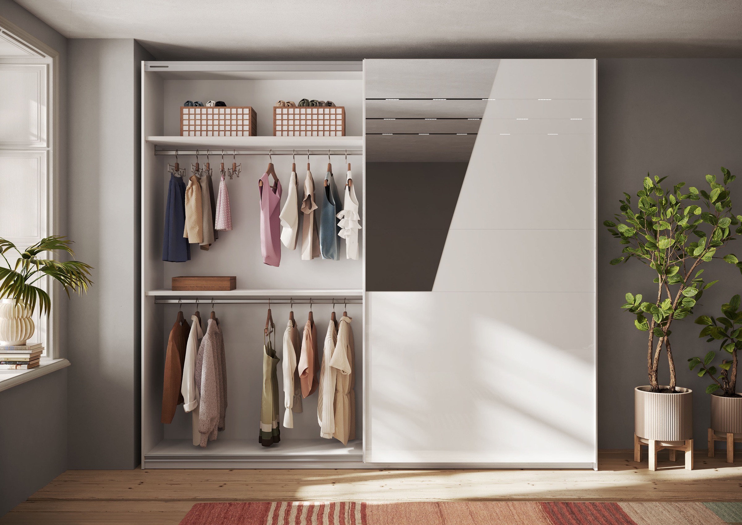 Home affaire Einlegeboden "Malmo Weiß (1St), Zubehör für Schwebetürenschran günstig online kaufen