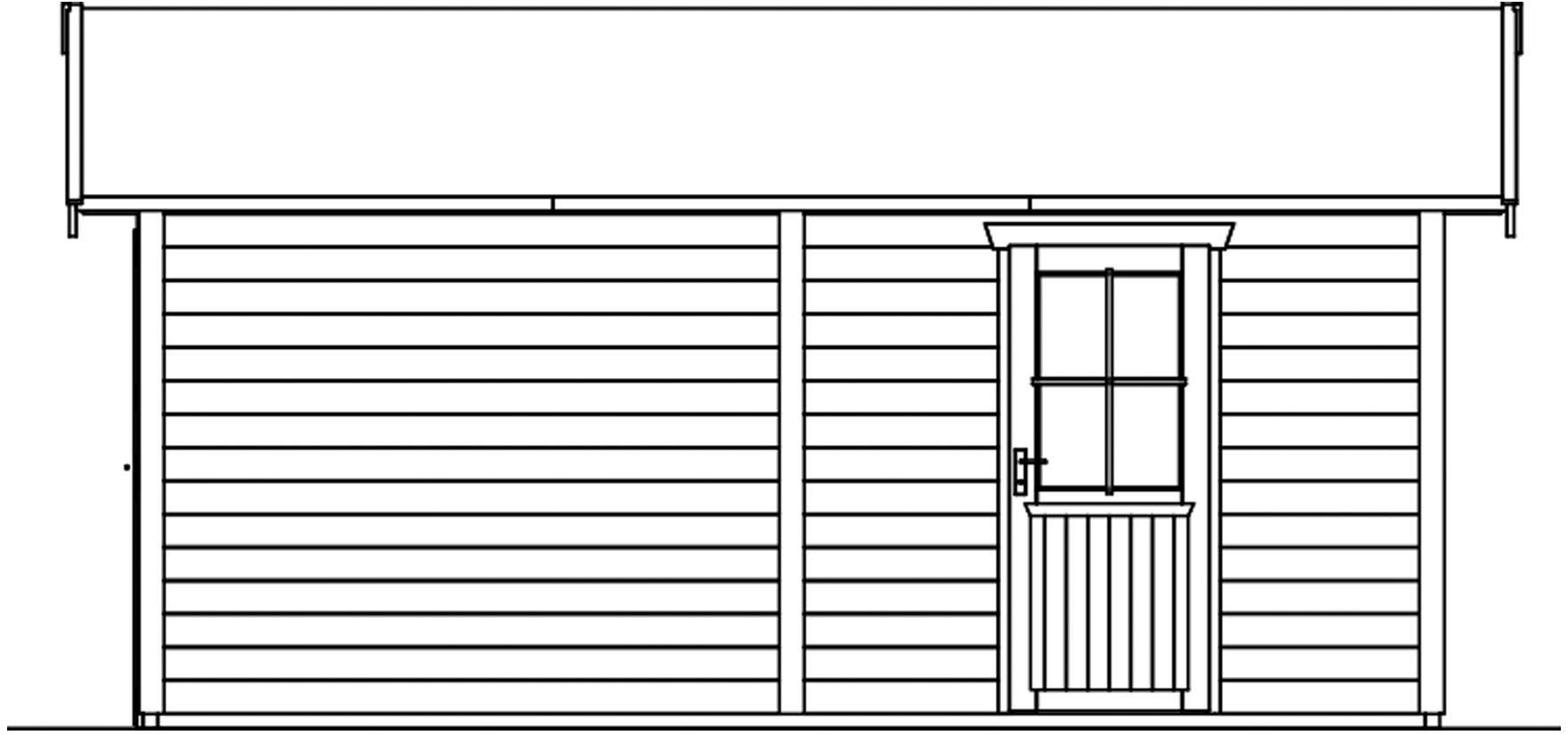 Skanholz Garage »Varberg 1«, 370 x 525 cm