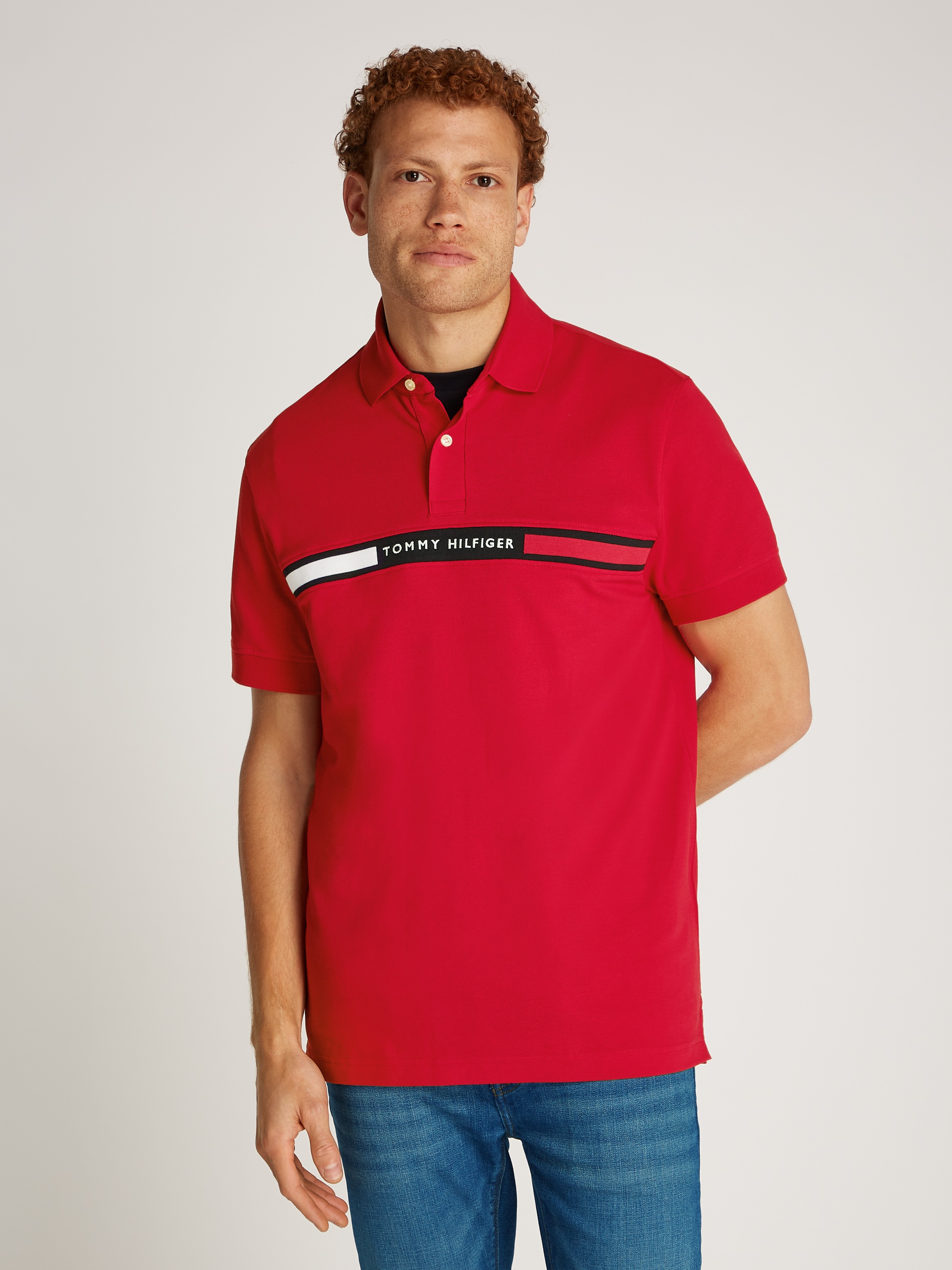 Tommy Hilfiger Poloshirt "HILFIGER CHEST INSERT REG POLO" günstig online kaufen