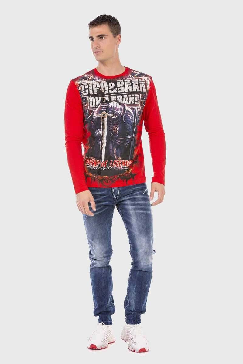 Cipo & Baxx T-Shirt »Sweatshirts«, mit coolem Print