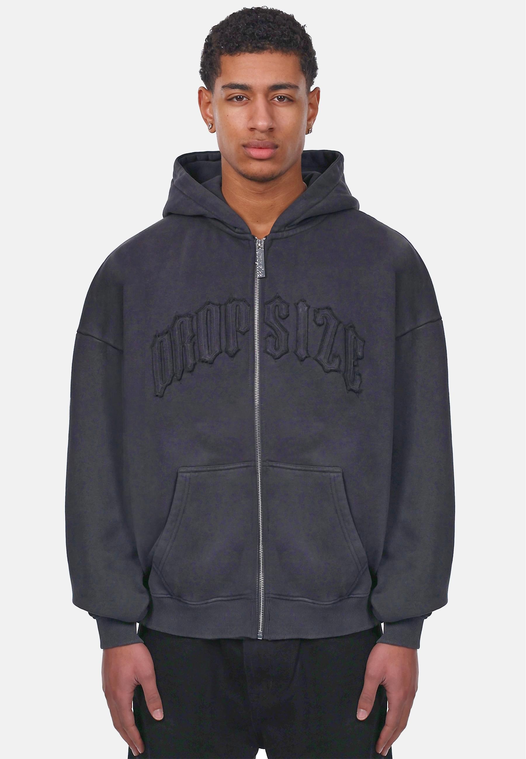 Thumbnail - Dropsize Sweatjacke "Dropsize SUPER HEAVY OVERISZE RAW EDGES ZIP HOODIE"