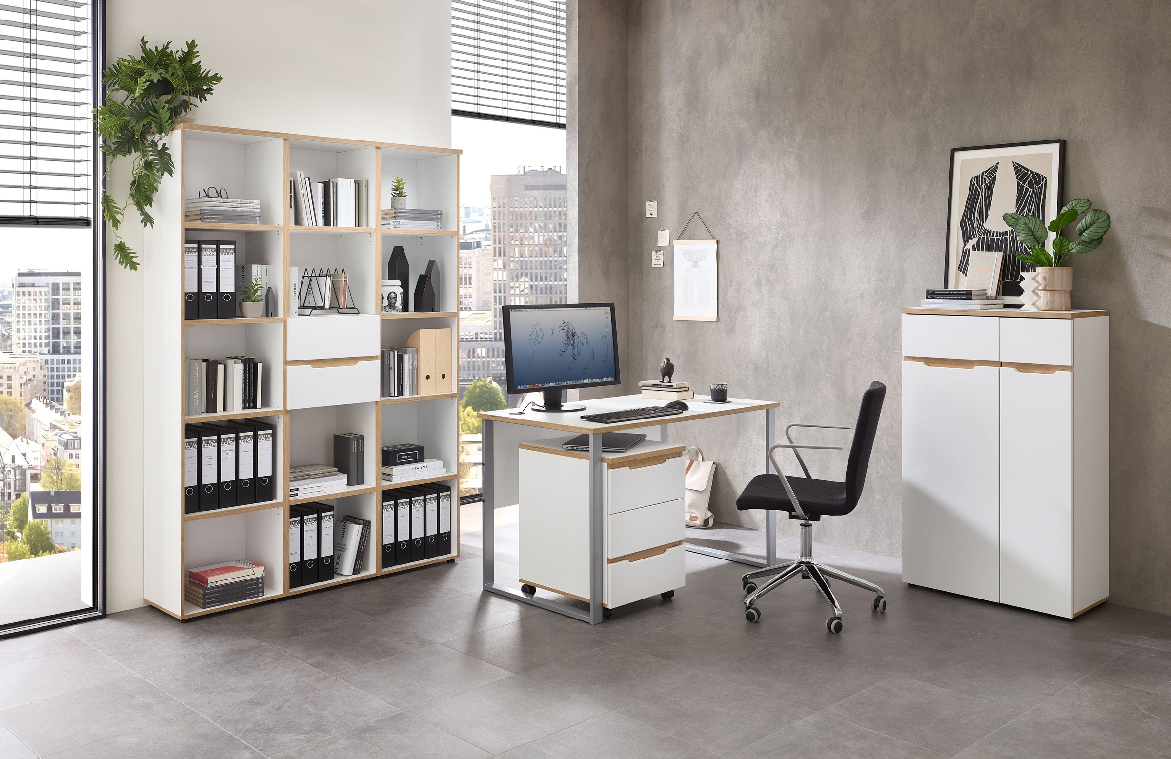 Innostyle Schreibtisch »Memphis Schreibtisch, 120x77x73cm (B/H/T)« 1 Stk. tlg. ABS-Kantenschutz, Soft Touch Oberfläche