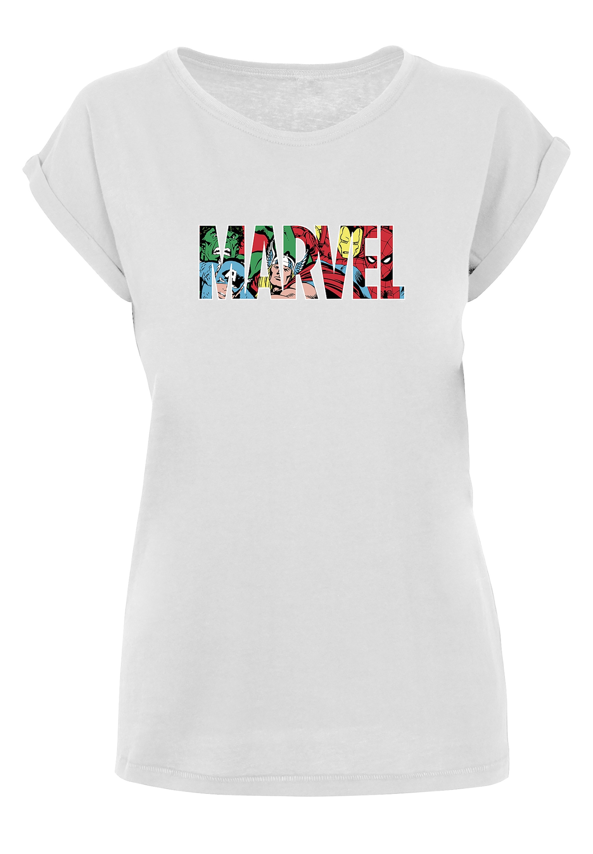 F4NT4STIC T-Shirt »Marvel Avengers Logo Character infill«, Print