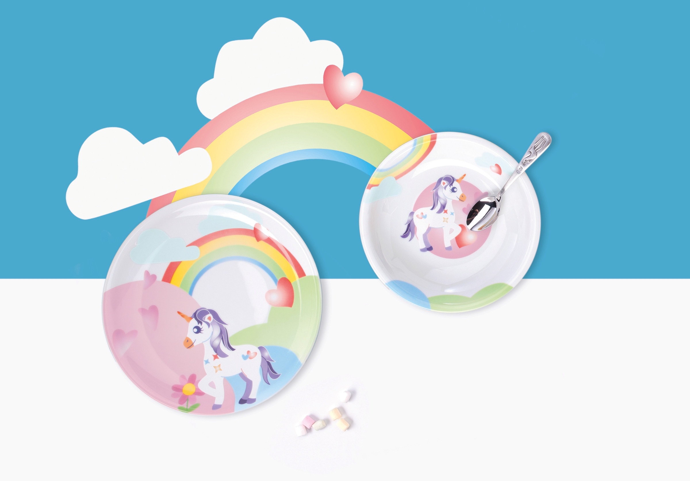 Seltmann Weiden Schüssel »Compact - Mein kleines Einhorn«, 1 tlg., aus Porzellan, Schale rund 16 cm