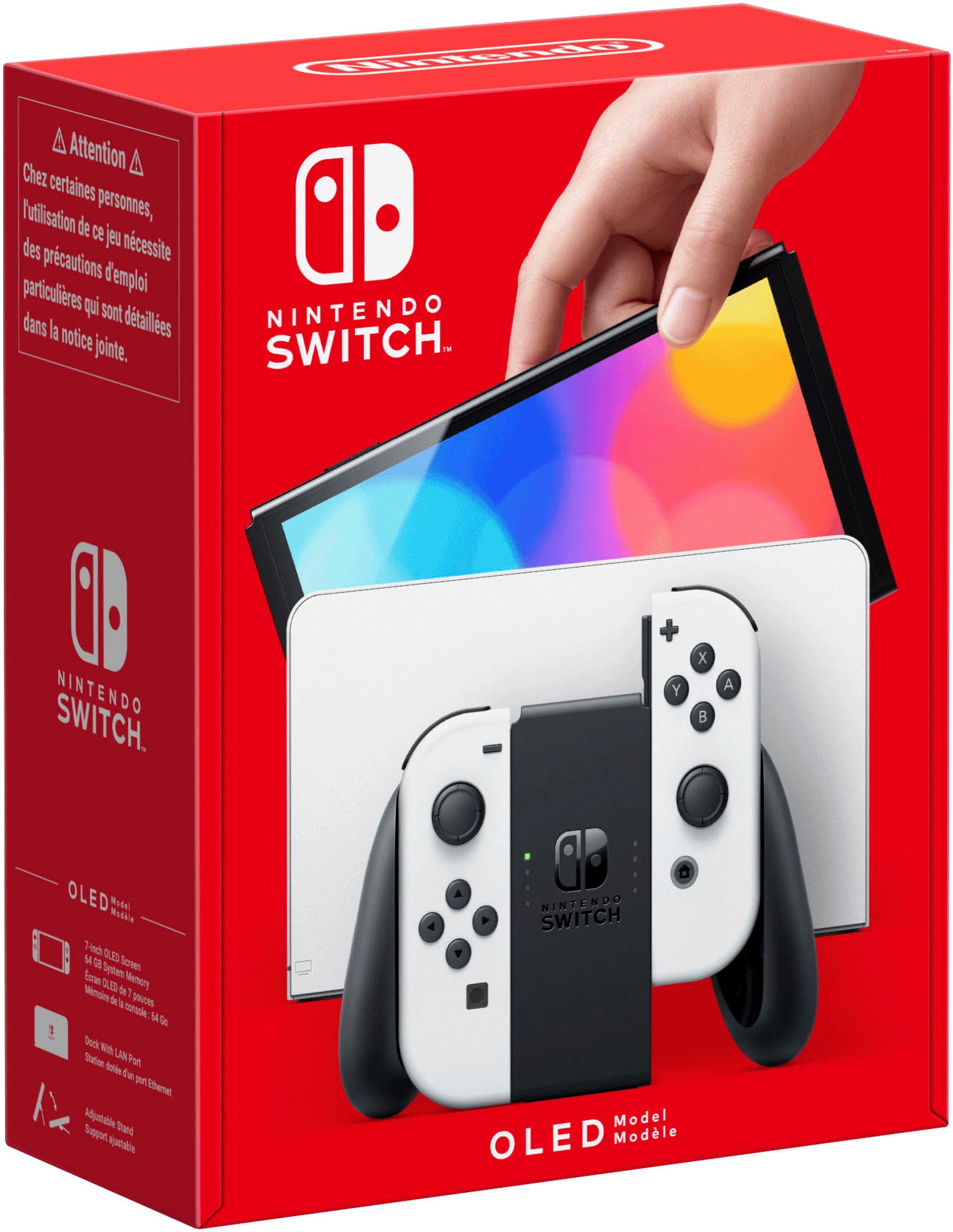 "NINTENDO SWITCH Konsolen-Set ""Switch OLED"", weiß, B:24,2cm H:1,39cm T:10,2cm, Spielekonsolen, Topseller"