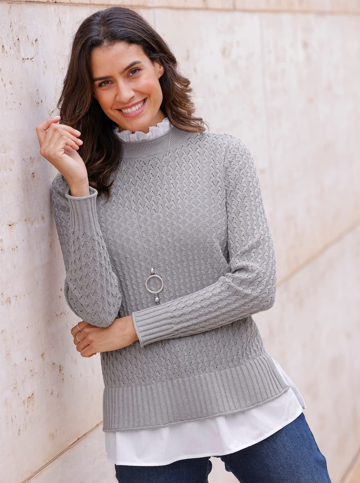 Inspirationen 2-in-1-Pullover "Pullover"