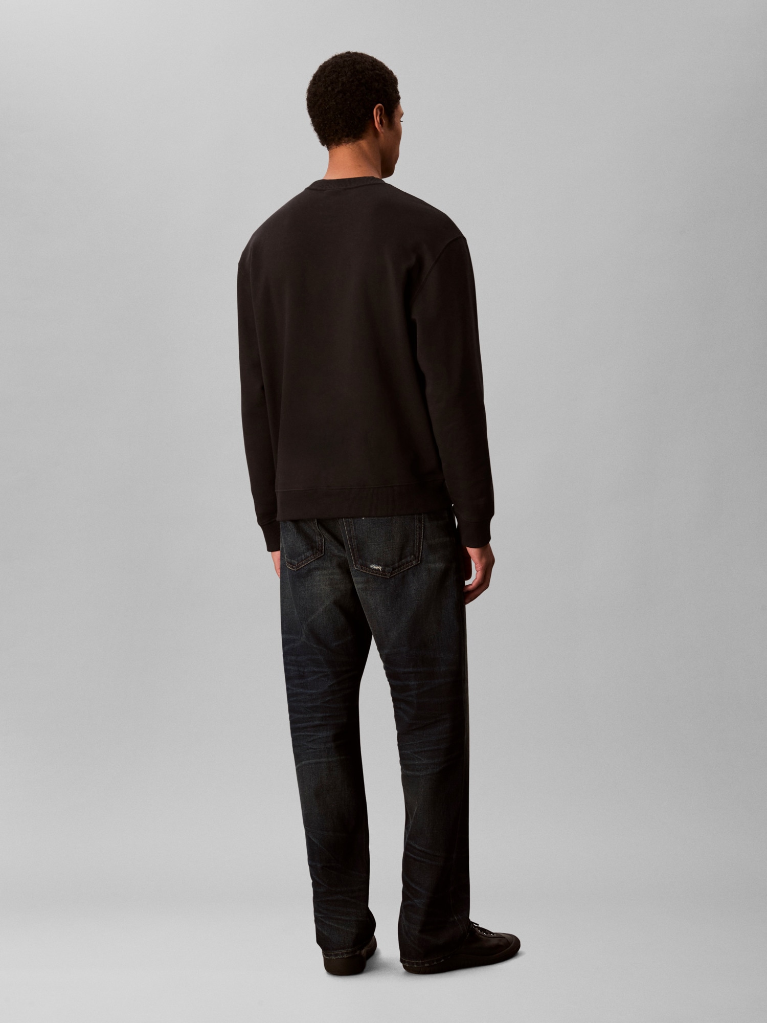Calvin Klein Sweatshirt »LS EU 350TERRY CALVIN BOLD GRAPH«, Rundhalsausschnitt, regular fit