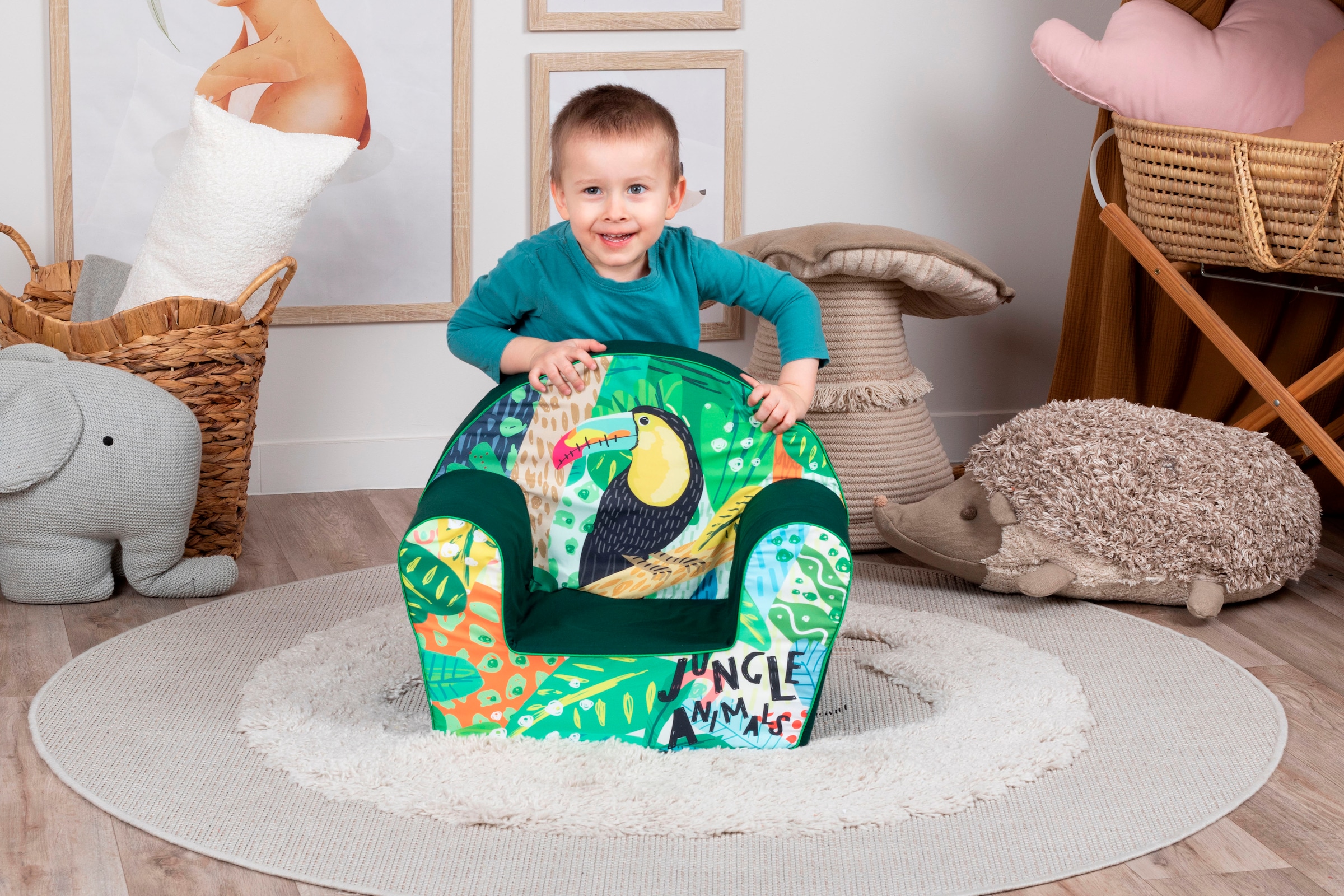 Knorrtoys® Sessel »Jungle animal« für Kinder; Made in Europe