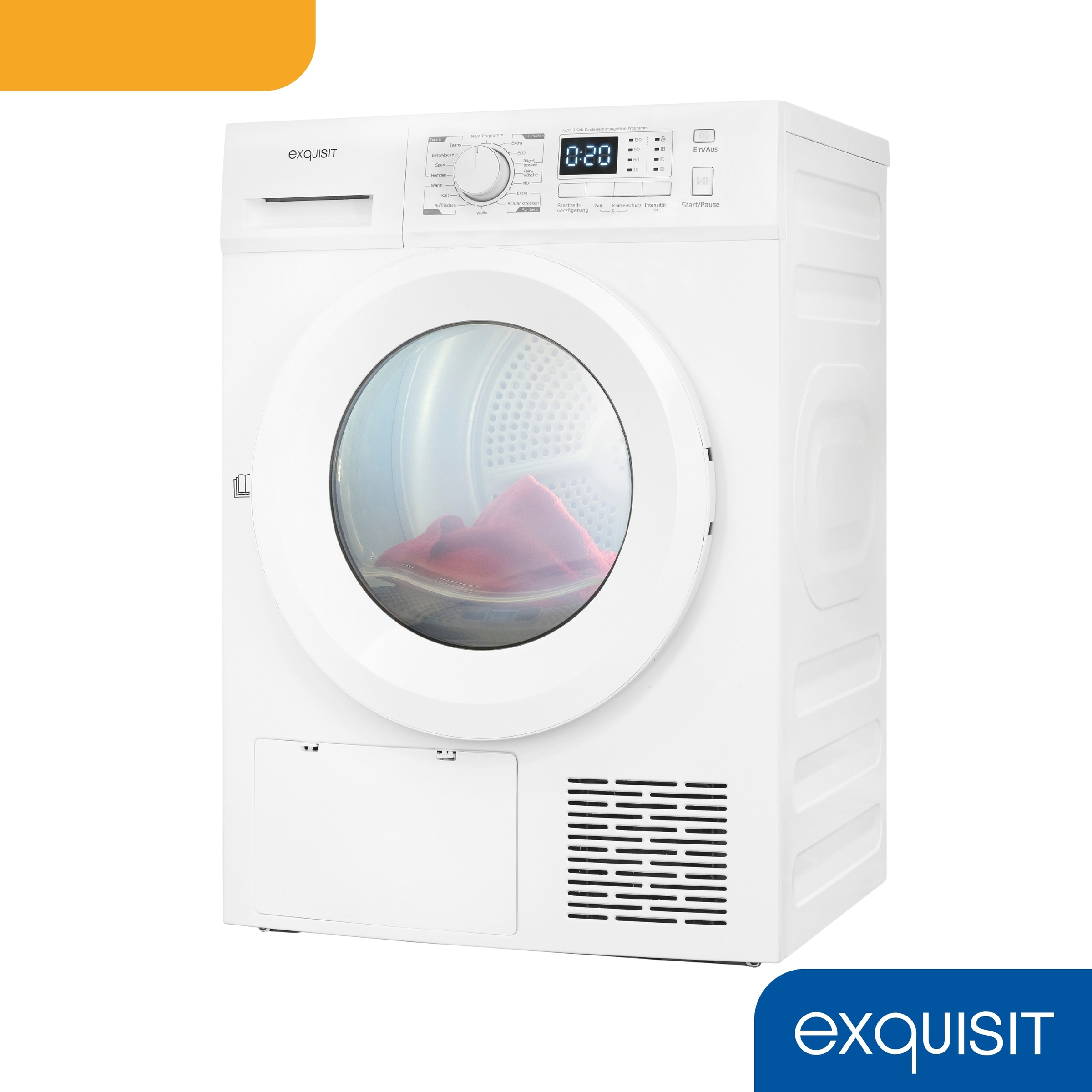 exquisit Wärmepumpentrockner "TWP701-030E weiss" Digitales Display, Innenbe günstig online kaufen