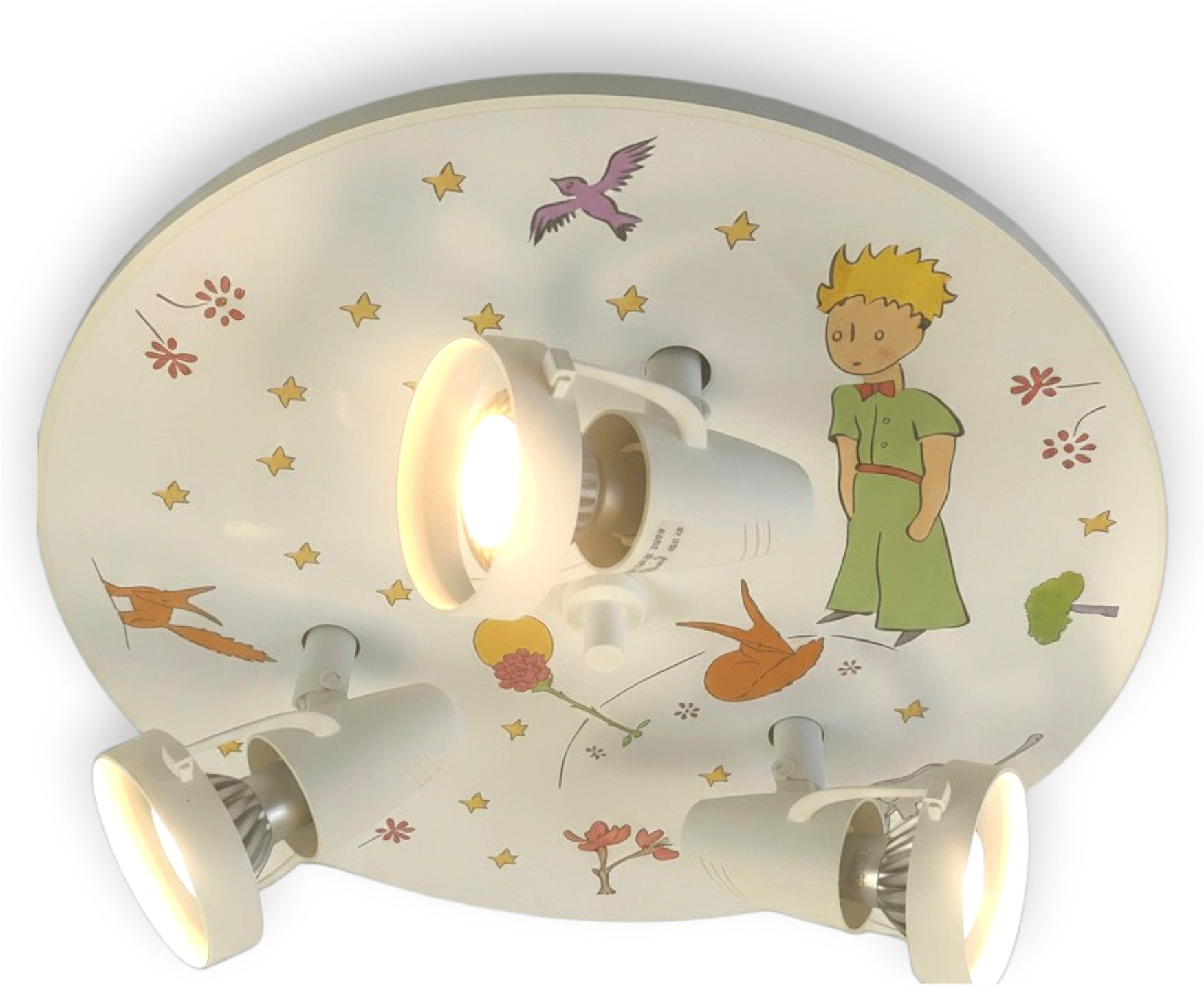niermann Deckenleuchte »Kinderlampe mit Motiv "Der kleine Prinz", Strahler für Kinderzimmer« GU10 1 Stk. 3 schwenk- und drehbare Strahler, Made in Germany