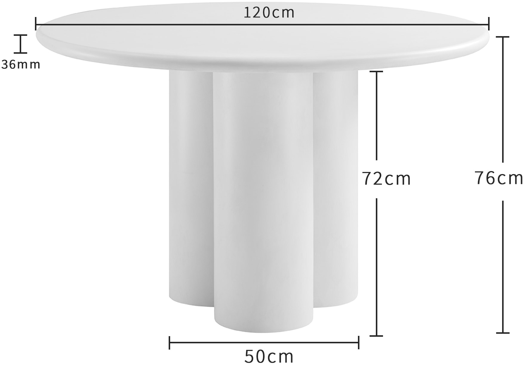 OTTO home Esstisch »Josselin« Industrial Look mit Zement-Optik, organischem Gestell
