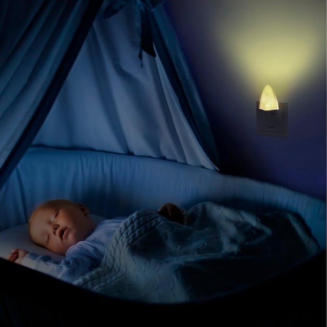 | »LED-Nachtlicht BAUR Schlafzimmer, Bernstein« Nachtlampe Kinder, Hama Baby, LED Nachtlicht für
