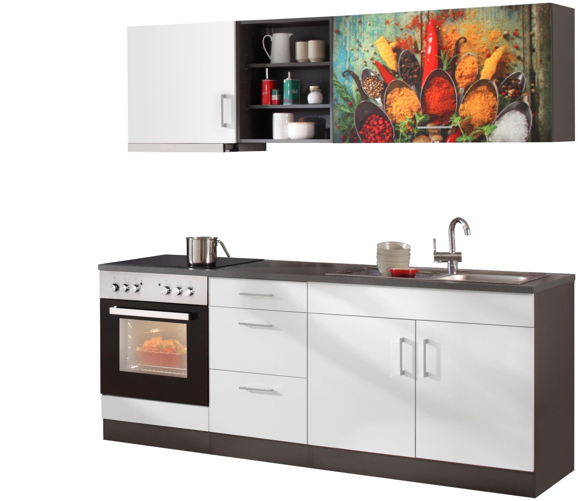 KOCHSTATION Küchenzeile "KS-Paris – Küchen mit einzigartigen Fotomotiven au günstig online kaufen