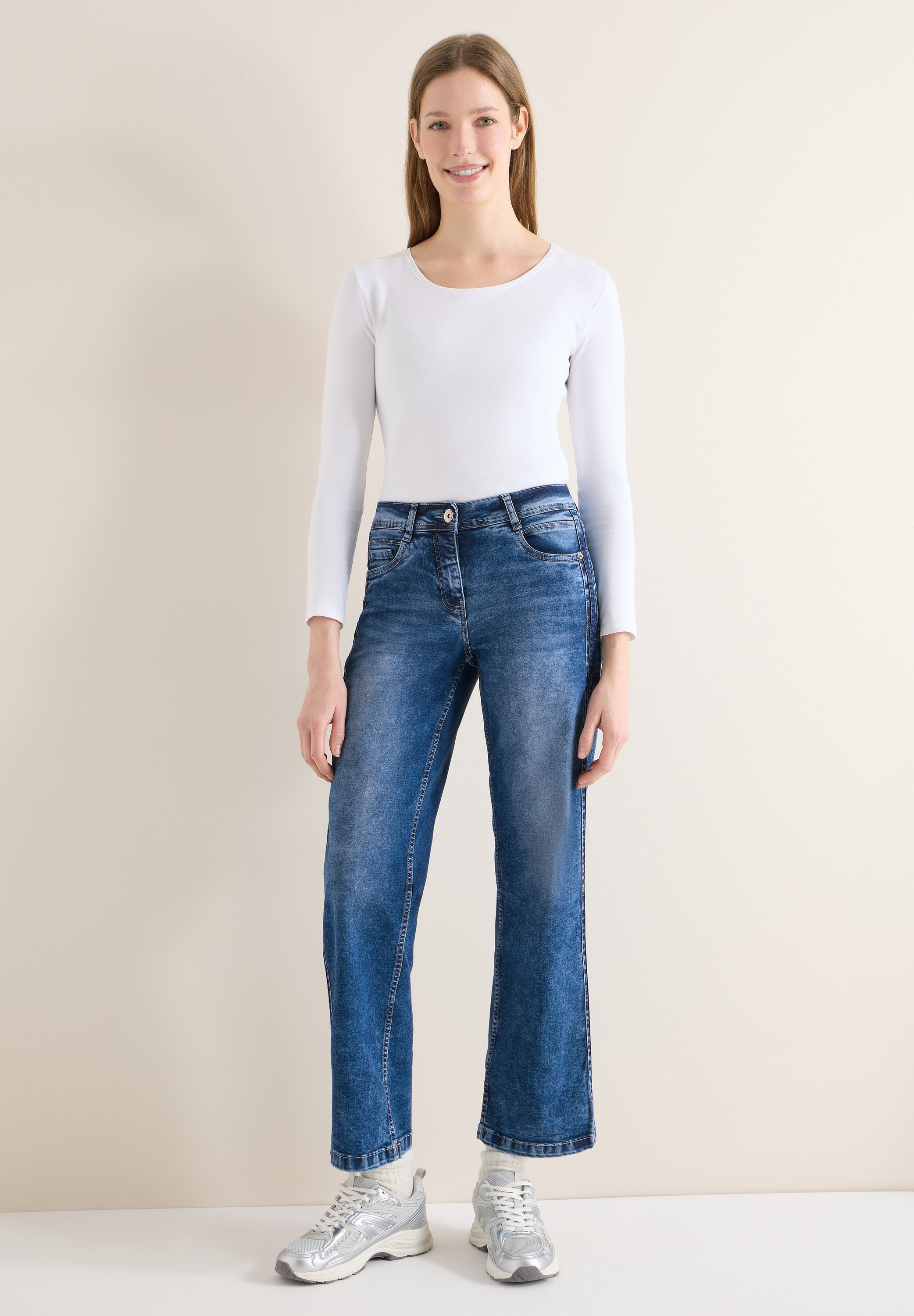 Cecil Loose-fit-Jeans High Waist