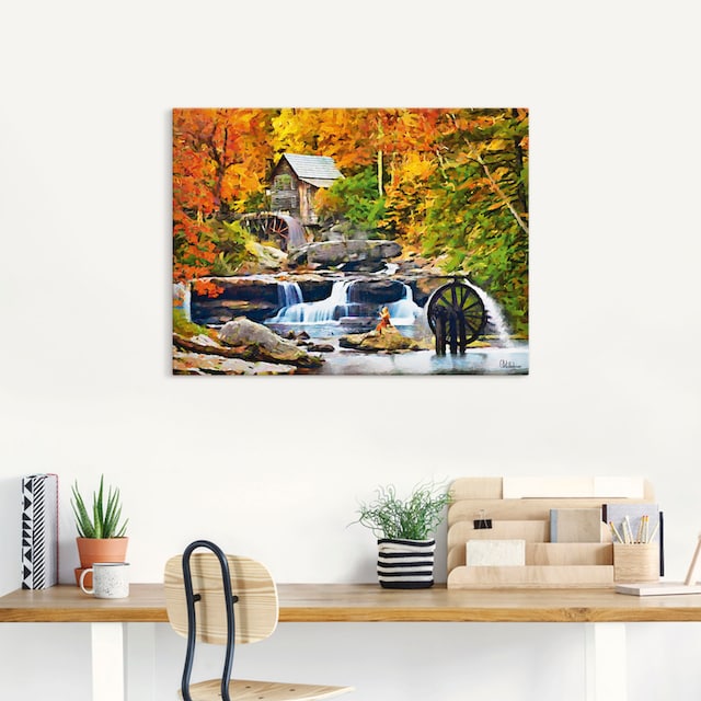Artland Wandbild »Amerikanische berühmte Mühle«, Waldbilder, (1 St.), als  Alubild, Leinwandbild, Wandaufkleber oder Poster in versch. Größen kaufen |  BAUR