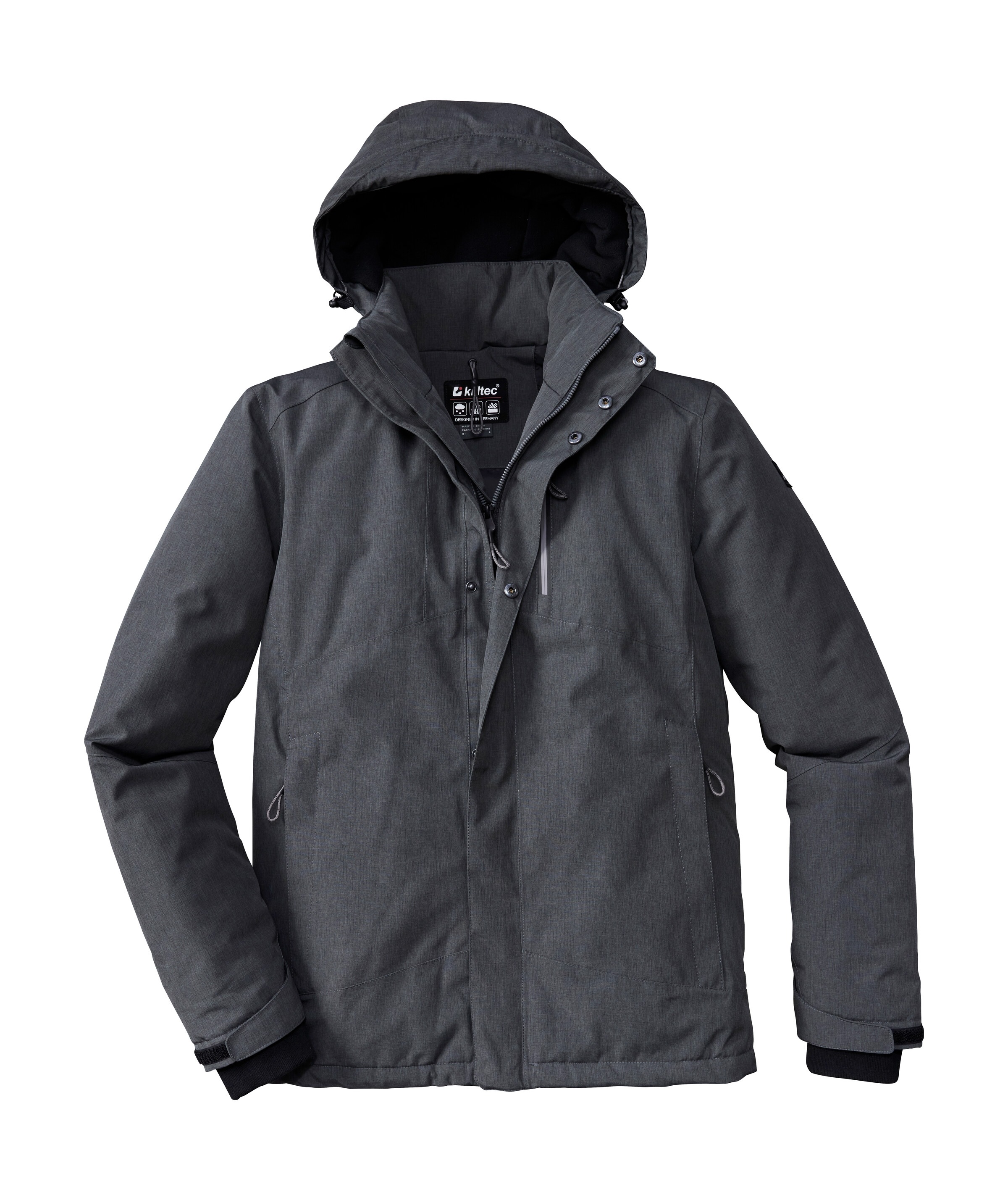 Killtec Outdoorjacke »KOW 161 MN JCKT«, Wasser- und winddichte Funktionsjacke mit abnehmbarer Kapuze