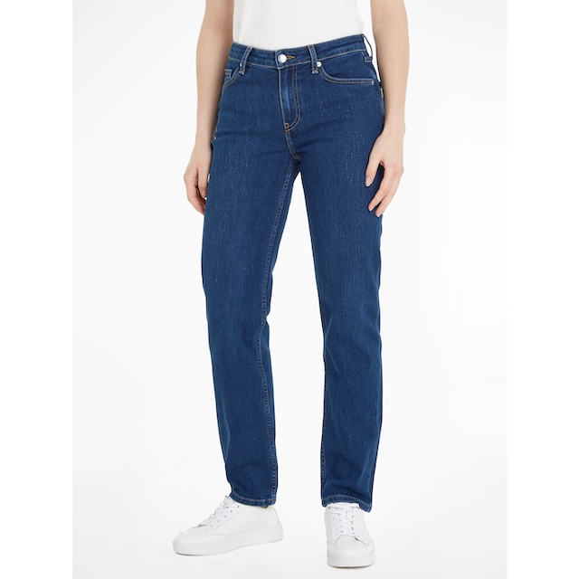 Tommy Hilfiger Straight-Jeans, mit Tommy Hilfiger Logo-Badge online kaufen  | BAUR