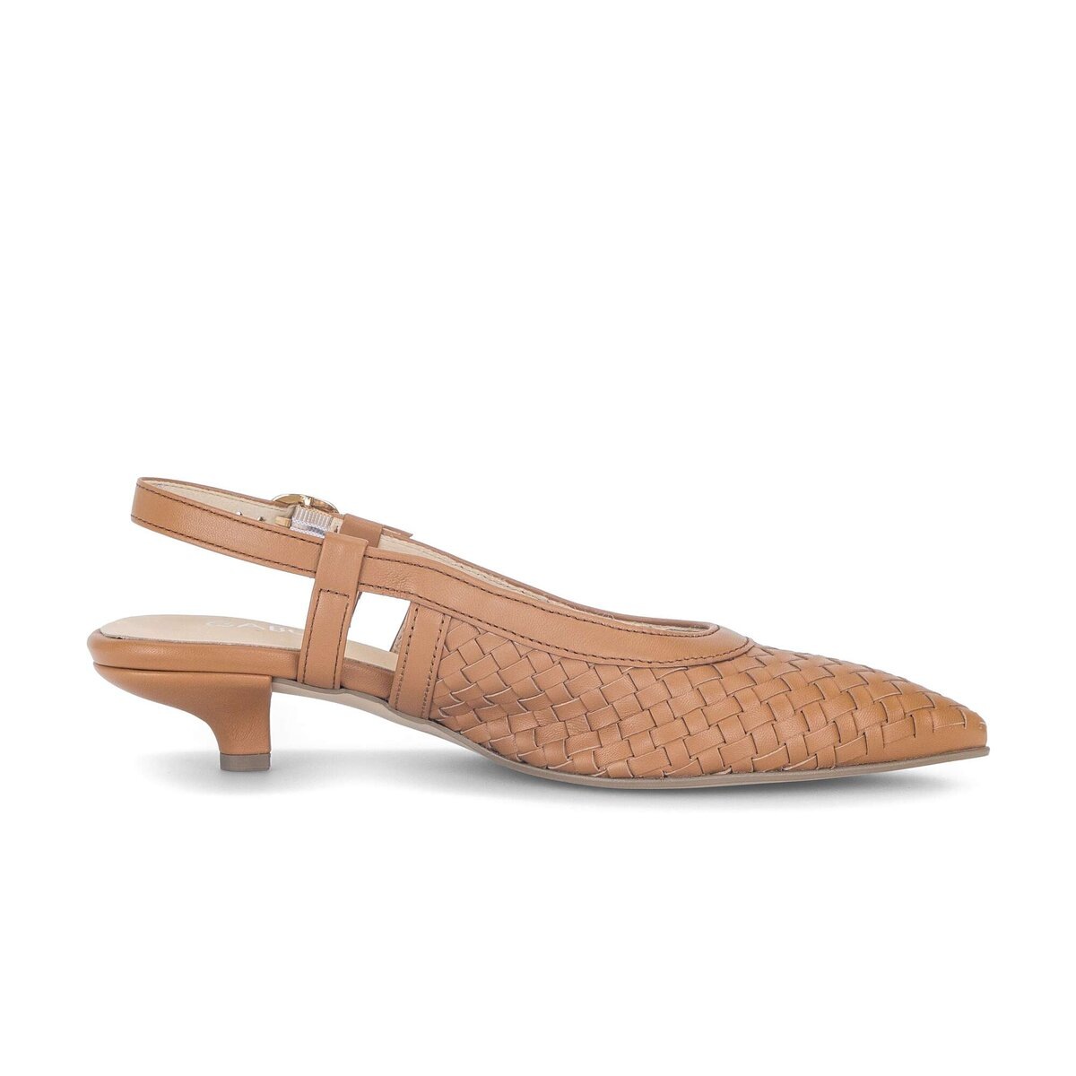 Slingpumps GABOR "Slingpumps", Damen, Gr. 38,5, braun, Schuhe Slingpumps 5