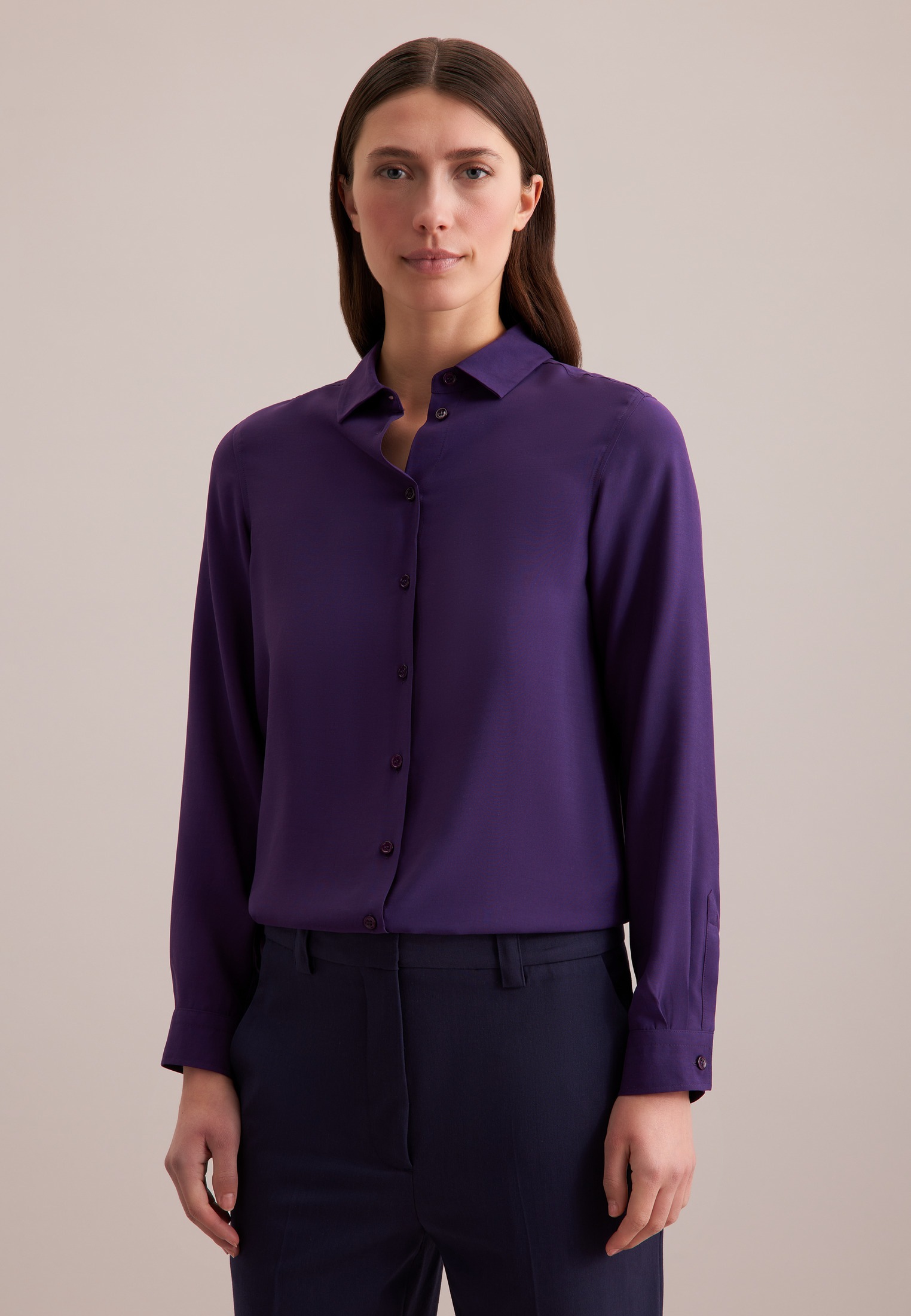 seidensticker Hemdbluse, Uni günstig online kaufen