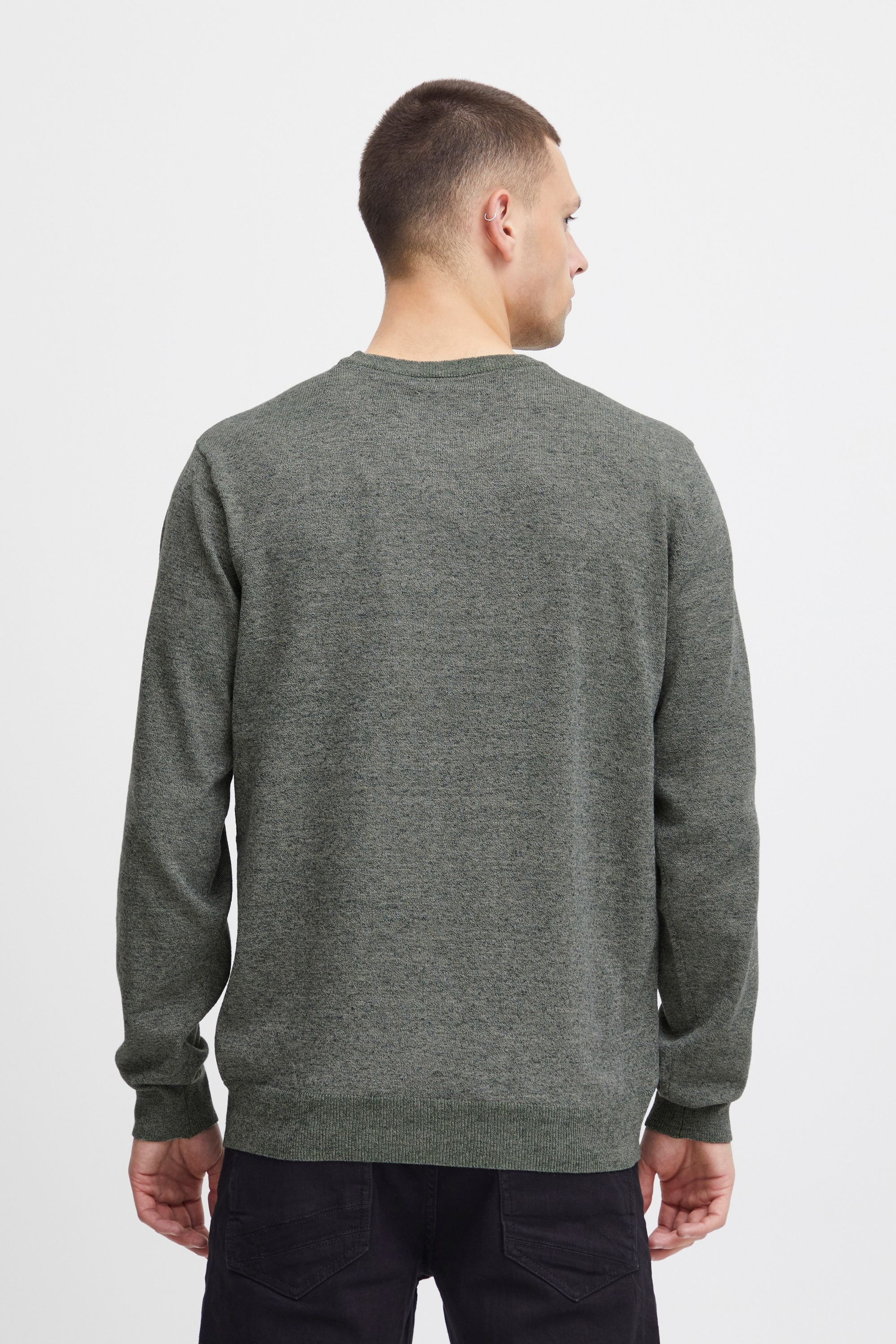 Longpullover BLEND "BHBruton", Herren, Gr. XL, deep forest, 100% Polyester, meliert, normal normal, Rundhals, Pullover Longpullover, Stilvoller melierter Strickpullover 6