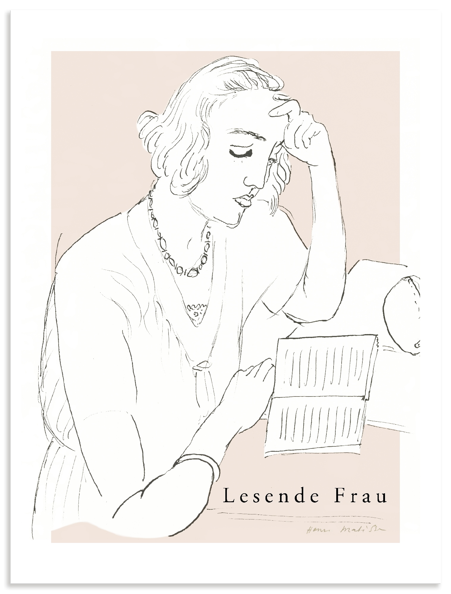 Artland Wandbild "Lesende Frau" Bilder von Frauen 1 Stk. tlg. als Alubild, Leinwandbild, Poster, Wandaufkleber in verschied. Größen