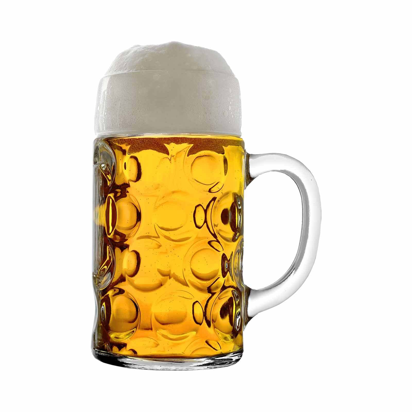 Stölzle Bierkrug »Maßkrüge Isar 1000 ml 6er Set transparent«