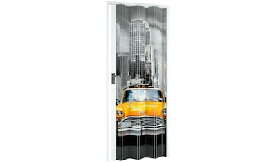 Forte Falttür »NY-Skyline«, BxH: 88,5x202 cm, Weiß mit Motivdruck kaufen