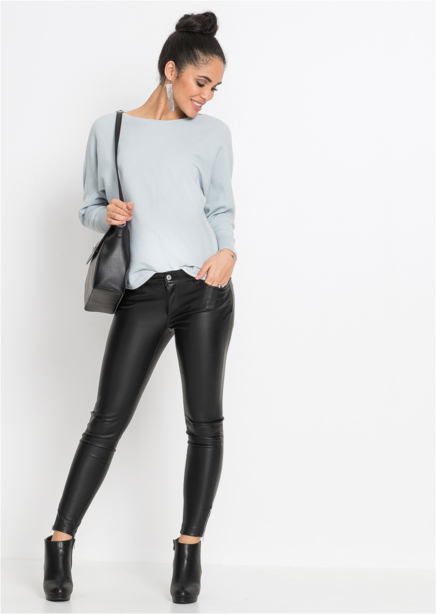 bonprix Strickpullover »Oversize-Ripp-Pullover« Oversize-Ripp-Pullover