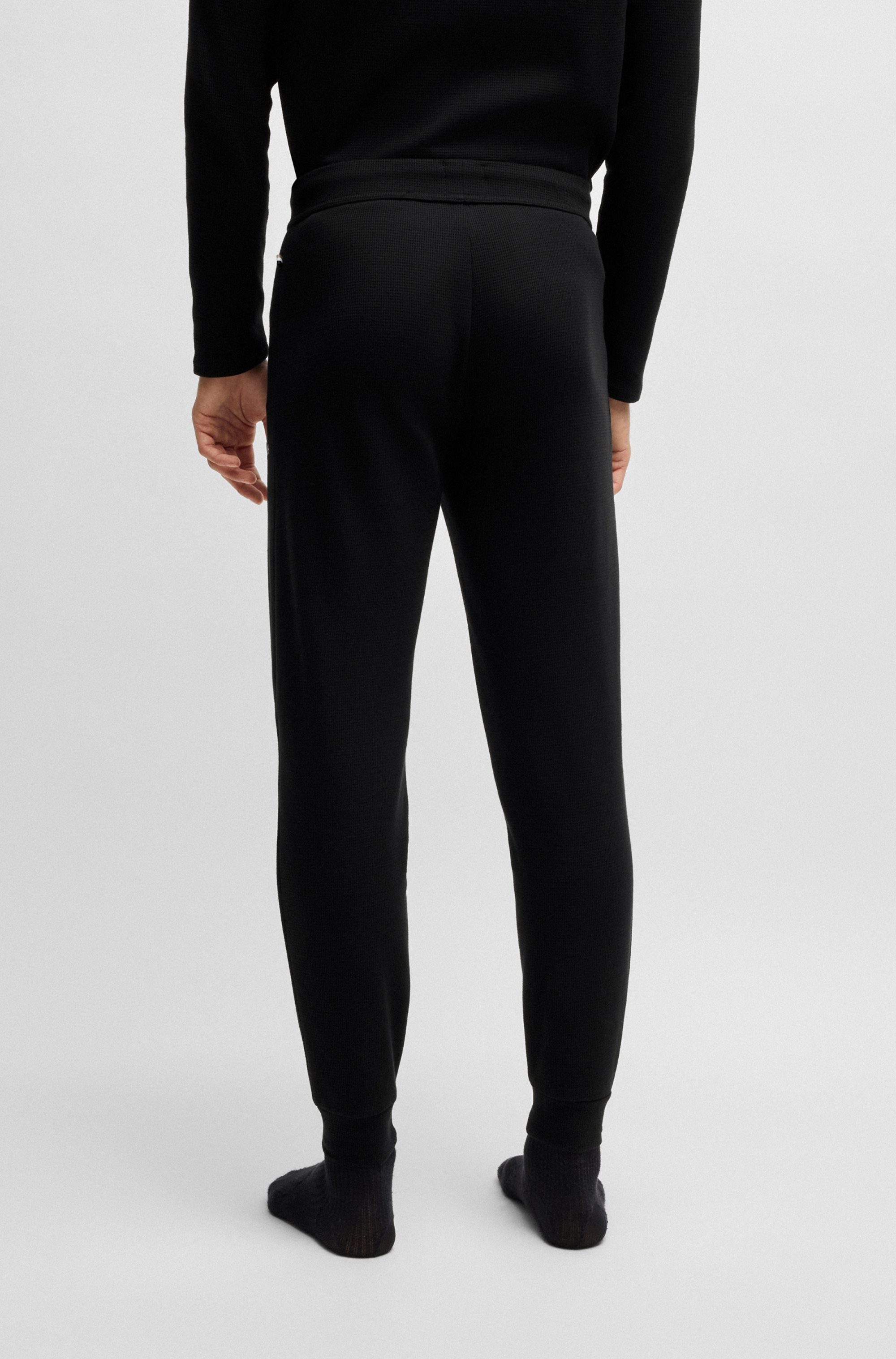 BOSS Pyjamahose "Waffle Pants Cuf" günstig online kaufen