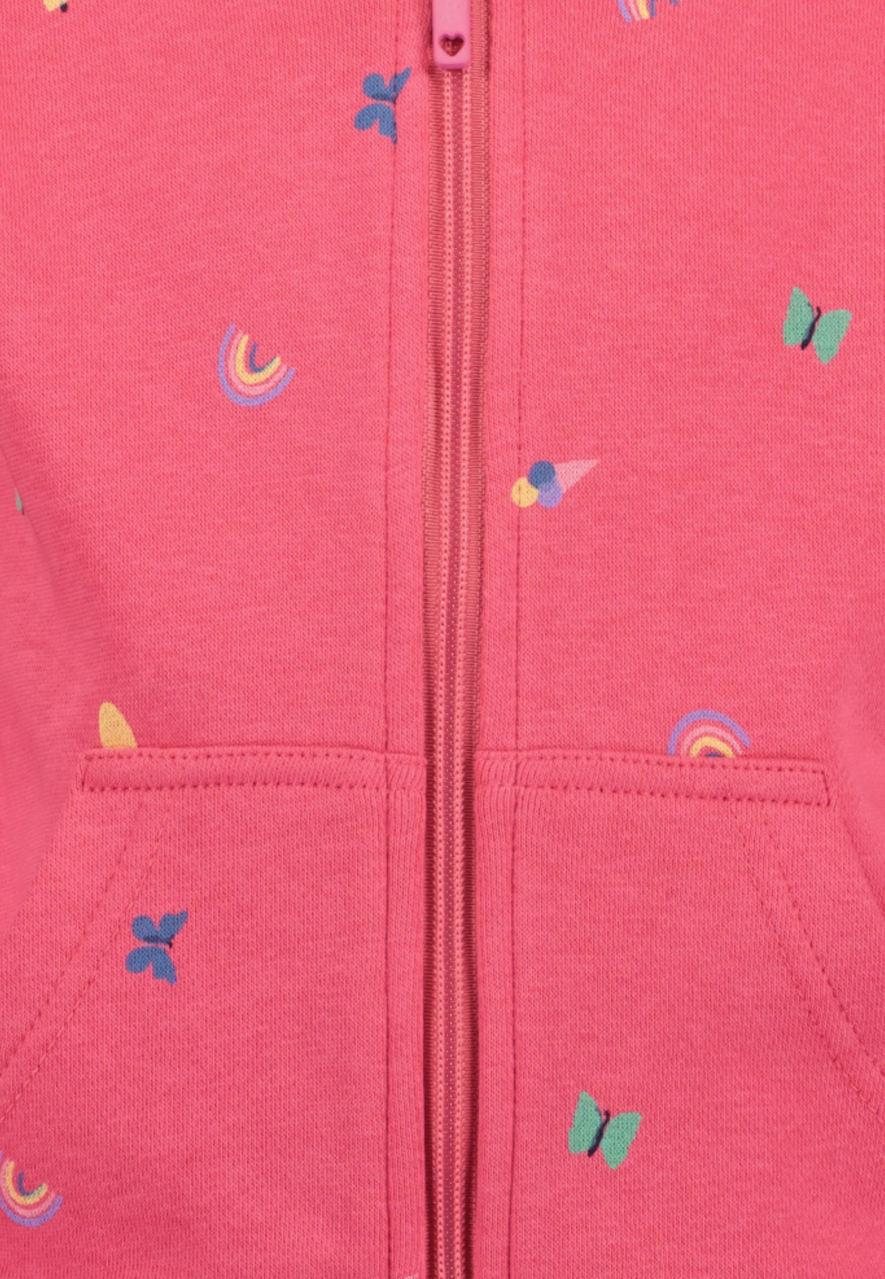 Thumbnail - Blue Seven Kapuzensweatjacke allover bedruckt