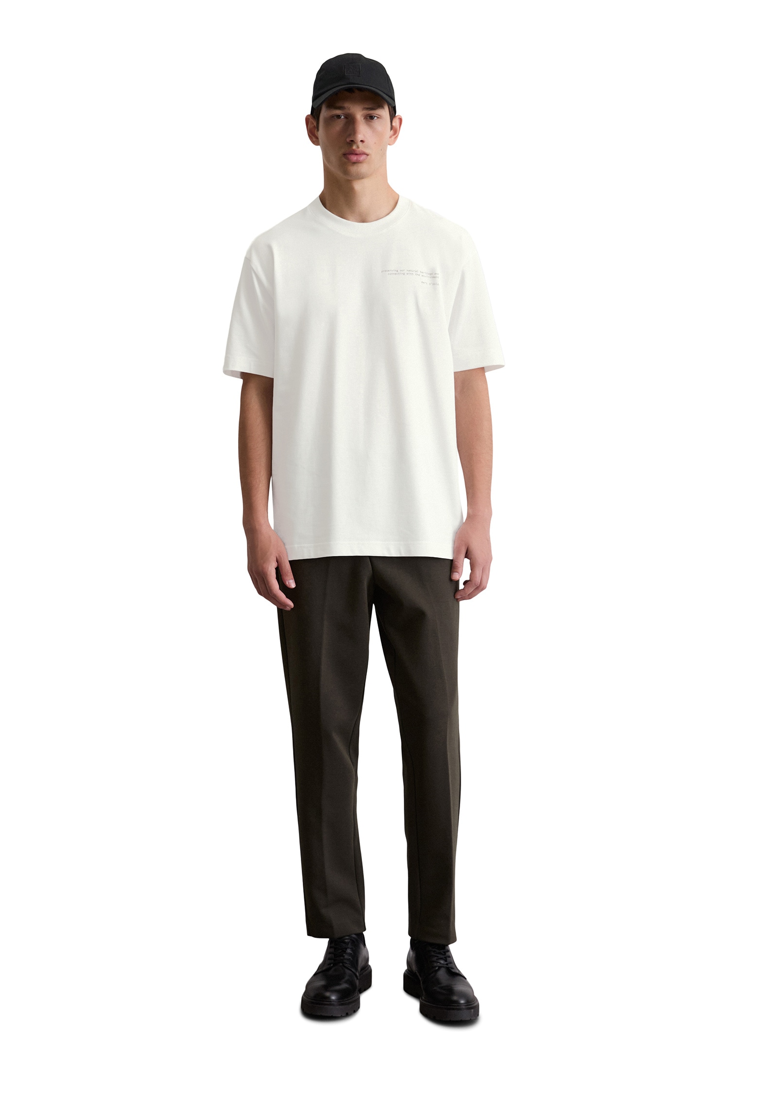 Marc O'Polo T-Shirt »mit Natur-Rückenprint«