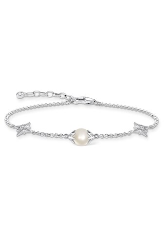 THOMAS SABO Silberarmband »Perle mit Sternen Silber, A1978-167-14-L19V«, mit Zirkonia... kaufen