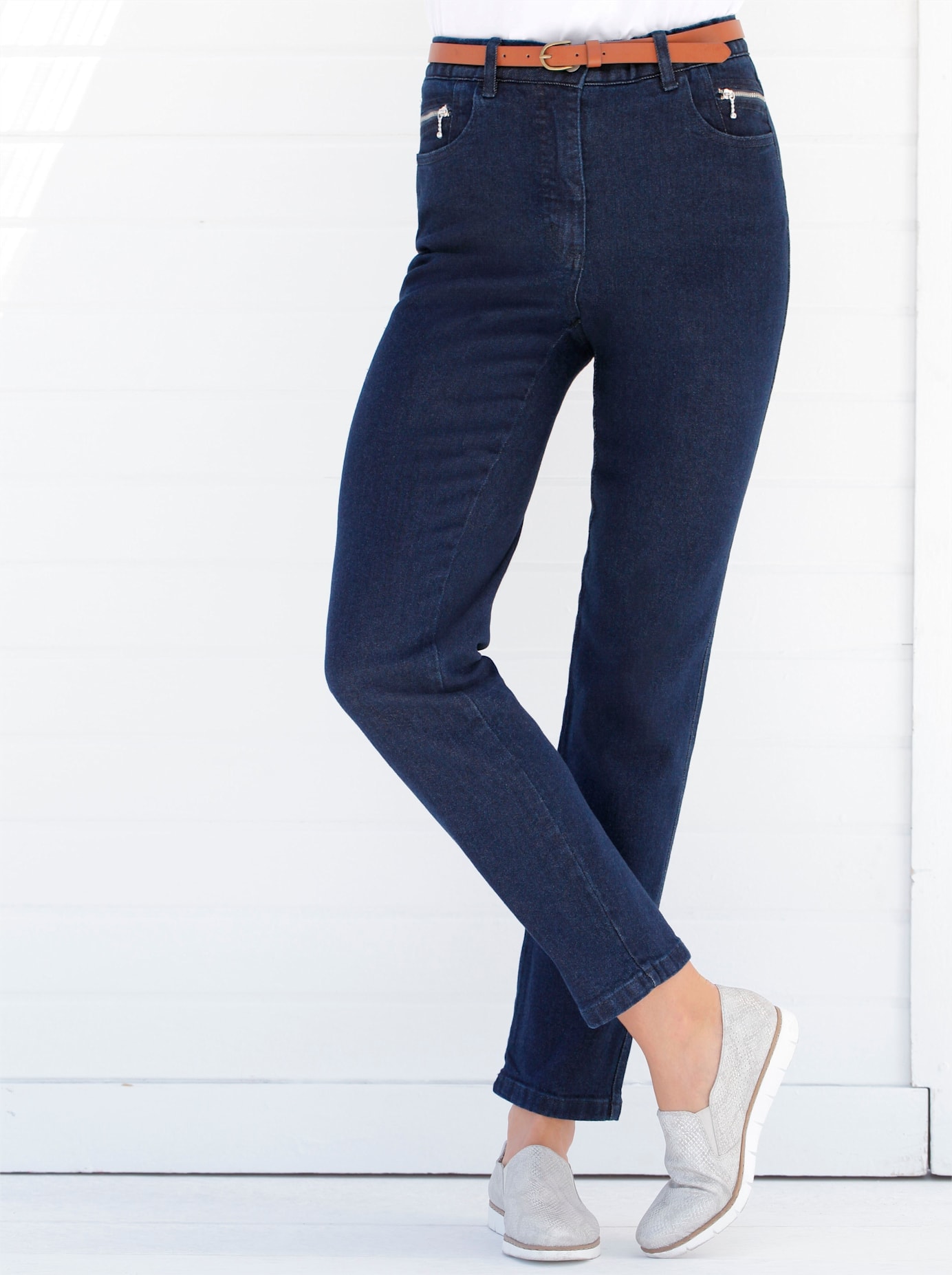 Casual Looks 5-Pocket Jeans Women Dark Blue 40