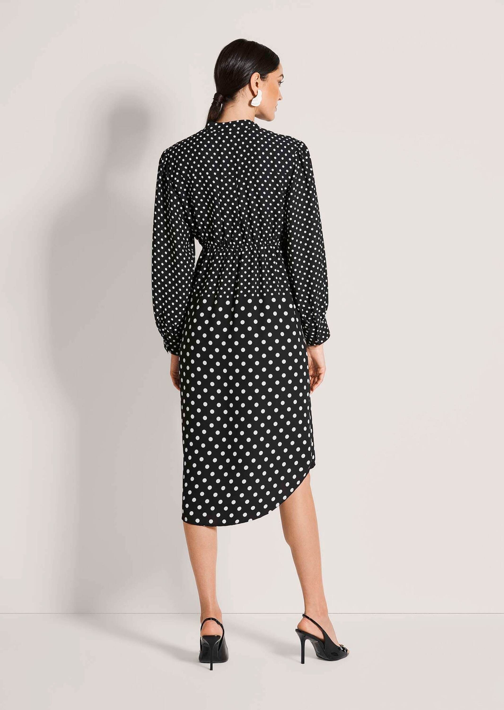 MADELEINE Sommerkleid »Wickelkleid Tupfenkleid mit Wickeloptik« Nahttasche Wickeloptik