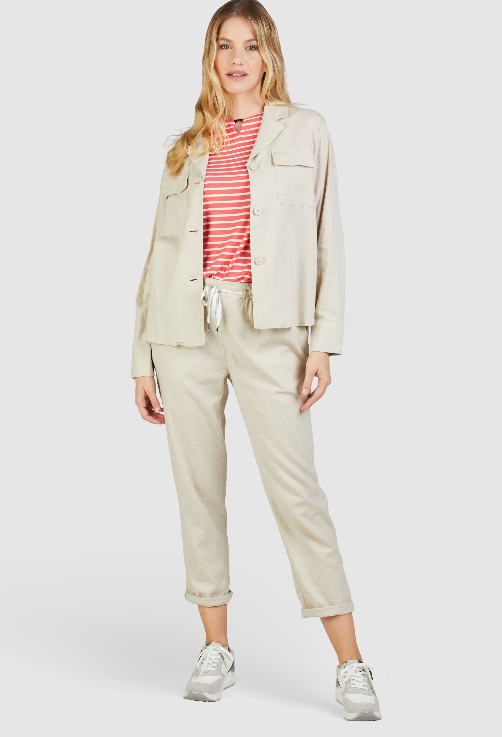 NAVIGAZIONE Stoffhose »NAVIGAZIONE Hose«  Damen Leinenhose