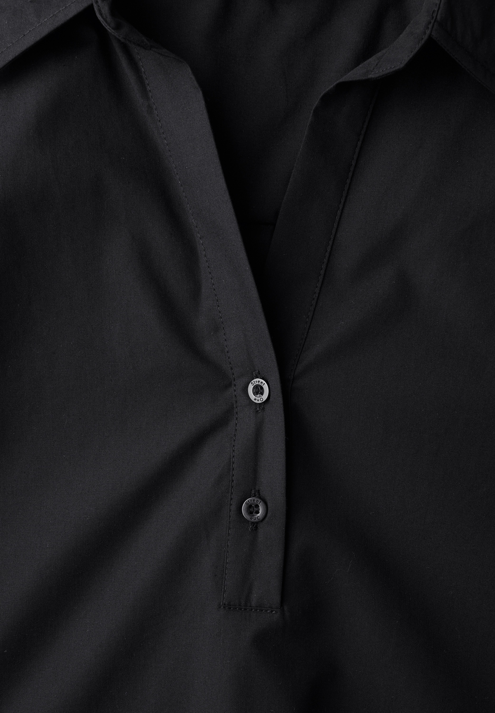STREET ONE Hemdbluse, aus reiner Baumwolle