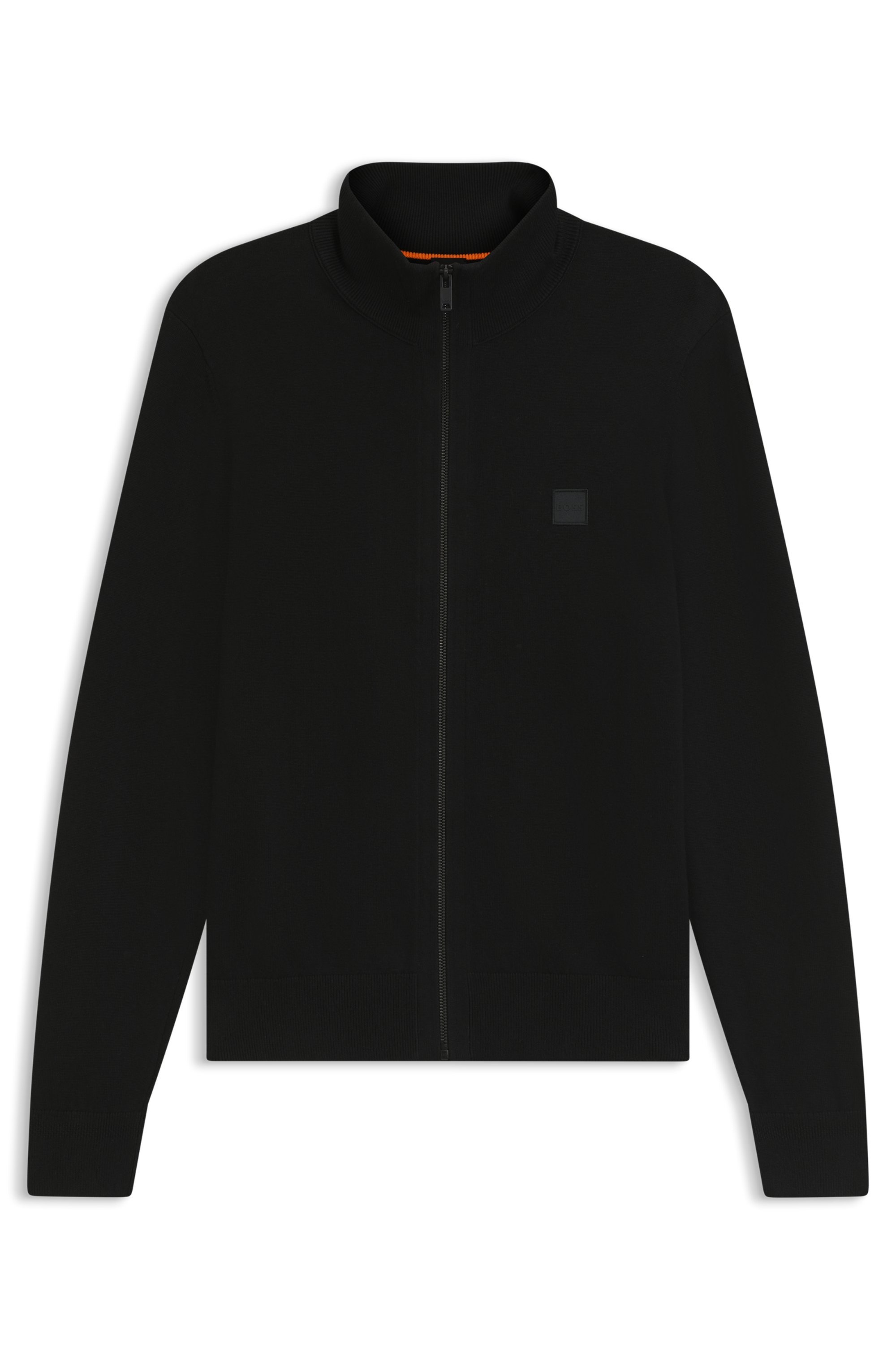 BOSS ORANGE Strickjacke »Kanozip«, mit Reißverschluss