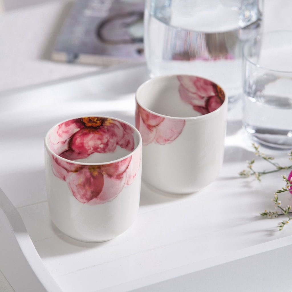 Villeroy & Boch Becher »Becher Rose Garden 290 ml 2er Set bunt«