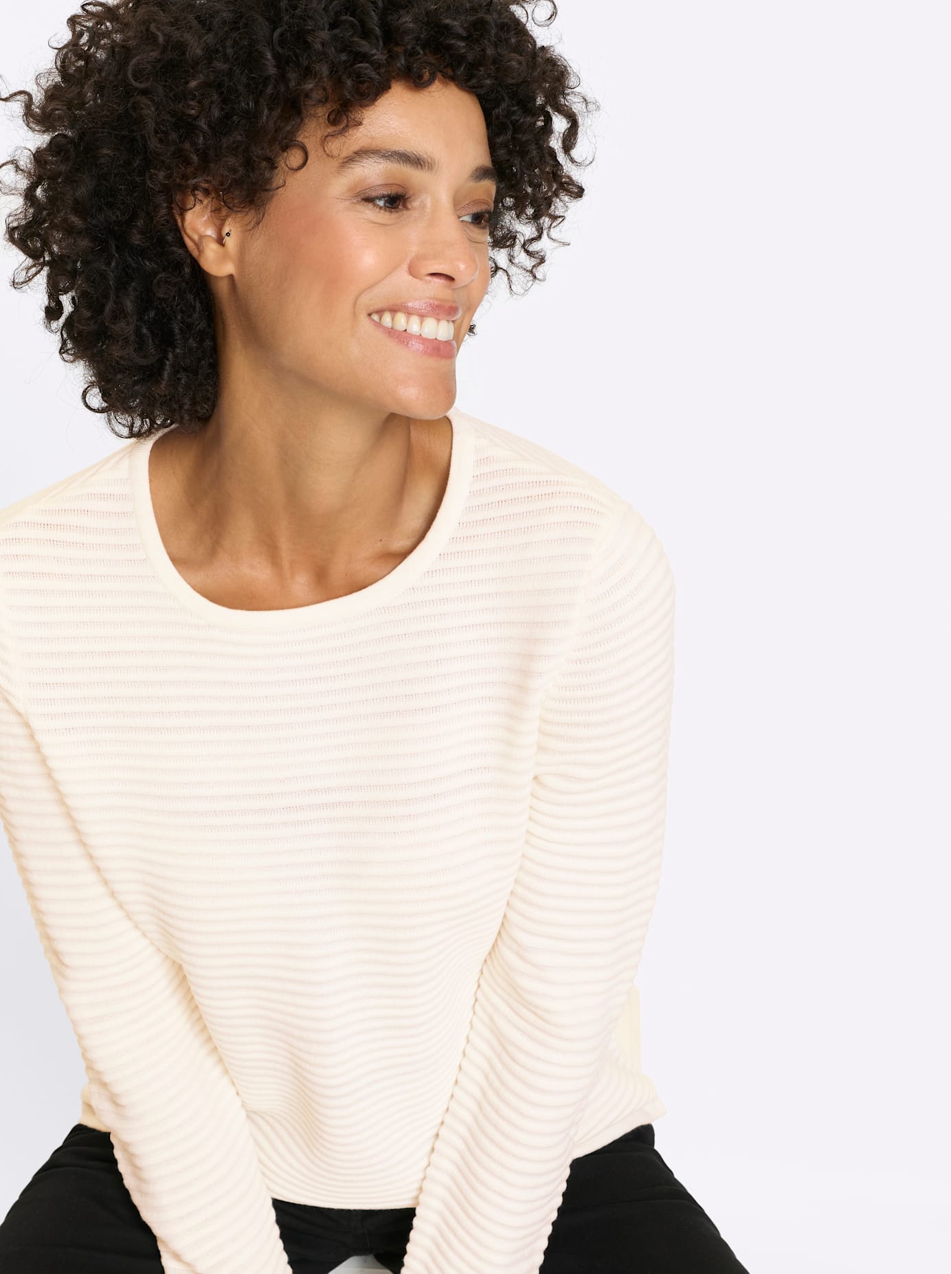 Thumbnail - Rundhalspullover "Langarm-Pullover"