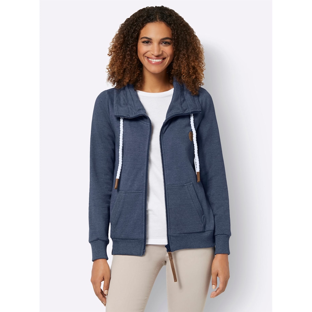 Casual Looks Shirtjacke »Sweatjacke«, (1 tlg.)