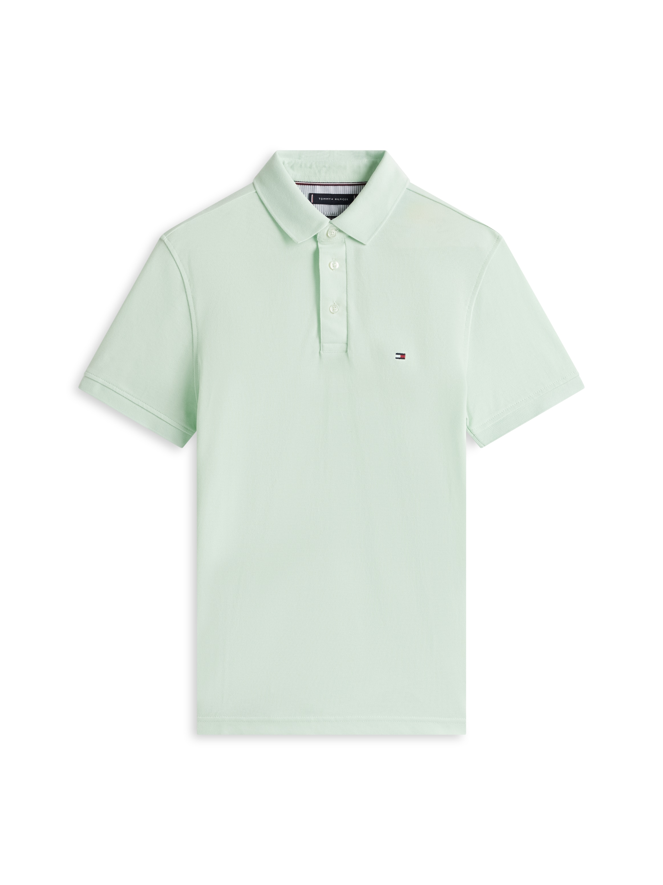 Tommy Hilfiger Poloshirt »1985 SLIM POLO mit Stickerei und Piqué-Qualität«, unifarben, casual, slim fit, Baumwollmix, Polokragen
