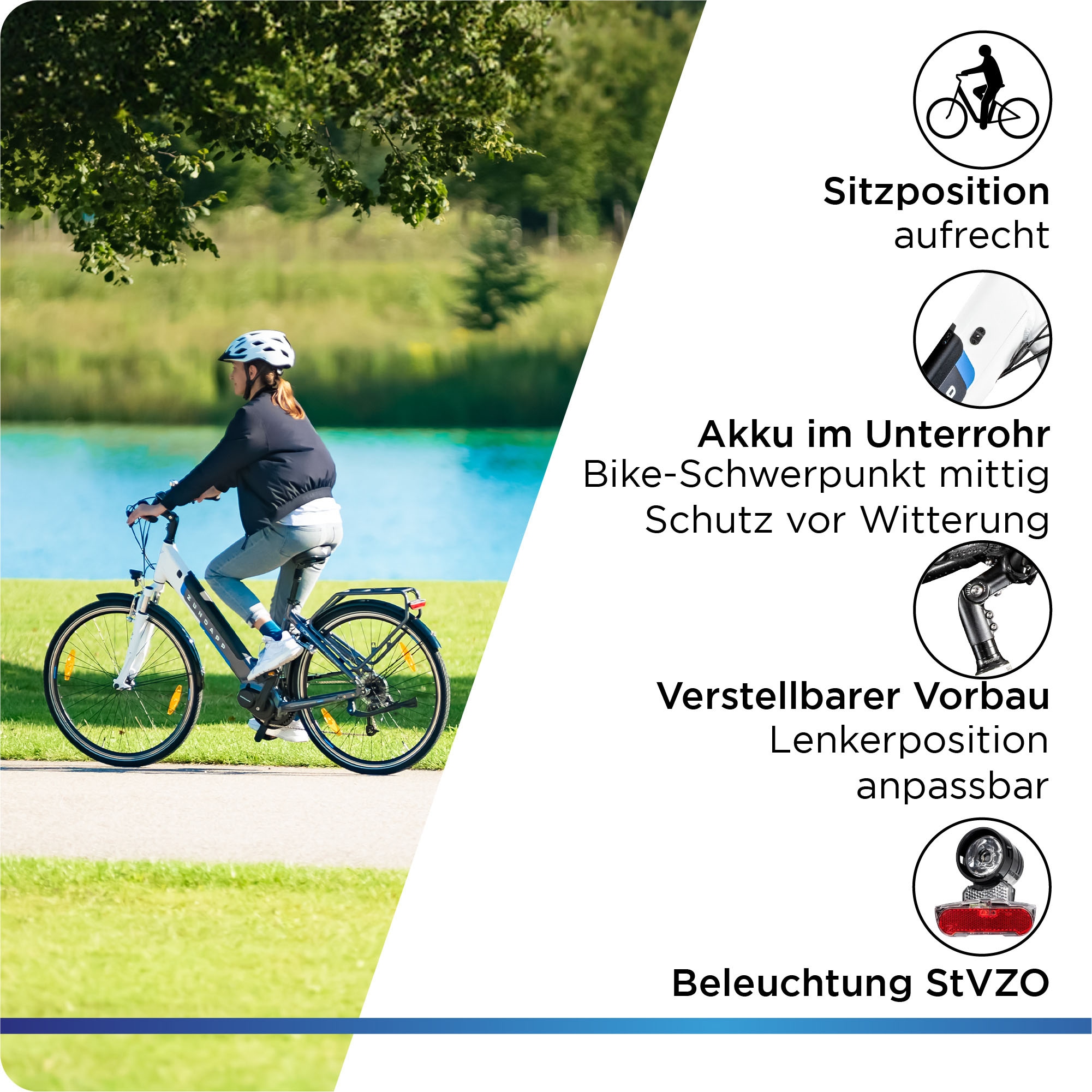 Zündapp E-Bike »Z901«, 7 Gang, Shimano, Tourney RD-TY300, Mittelmotor 250 W, Pedelec, Elektrofahrrad für Damen u. Herren