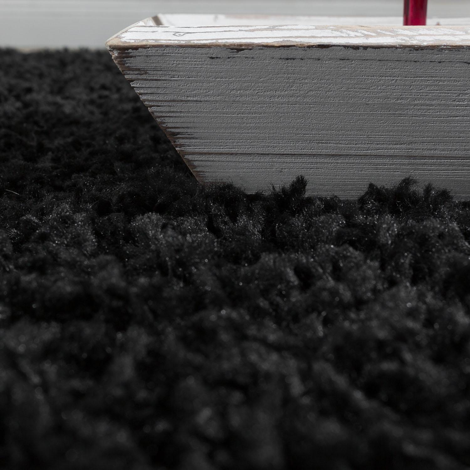Paco Home Hochflor-Teppich "Sky 250" rund 34 Höhe gewebt, Uni Farben, inten günstig online kaufen