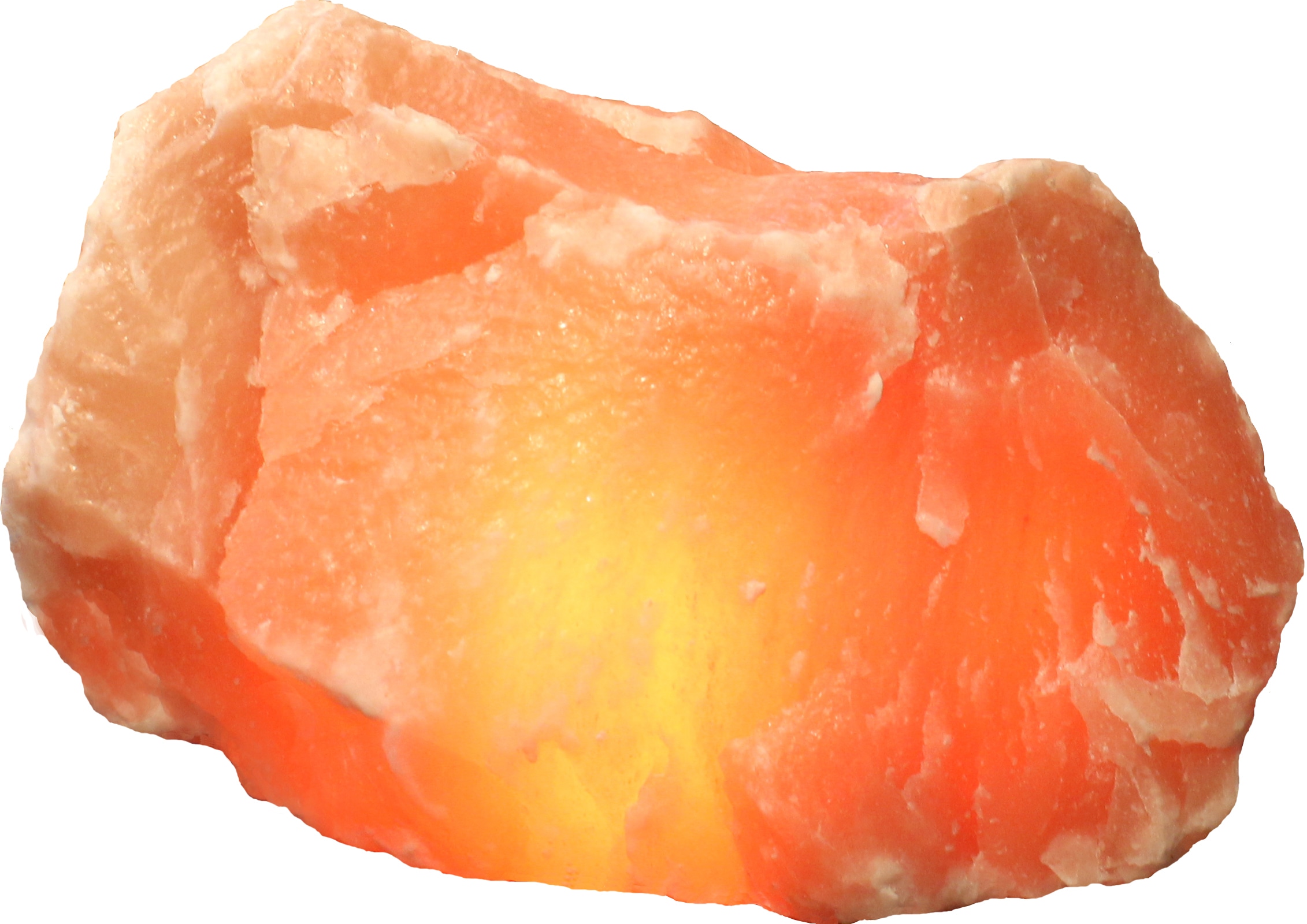 Dekolicht "Rock", 1 Stk., orange, HIMALAYA SALT DREAMS, Leuchten, Handgefertigt aus Salzkristall - jeder Stein ein Unikat, ca.25-30 kg