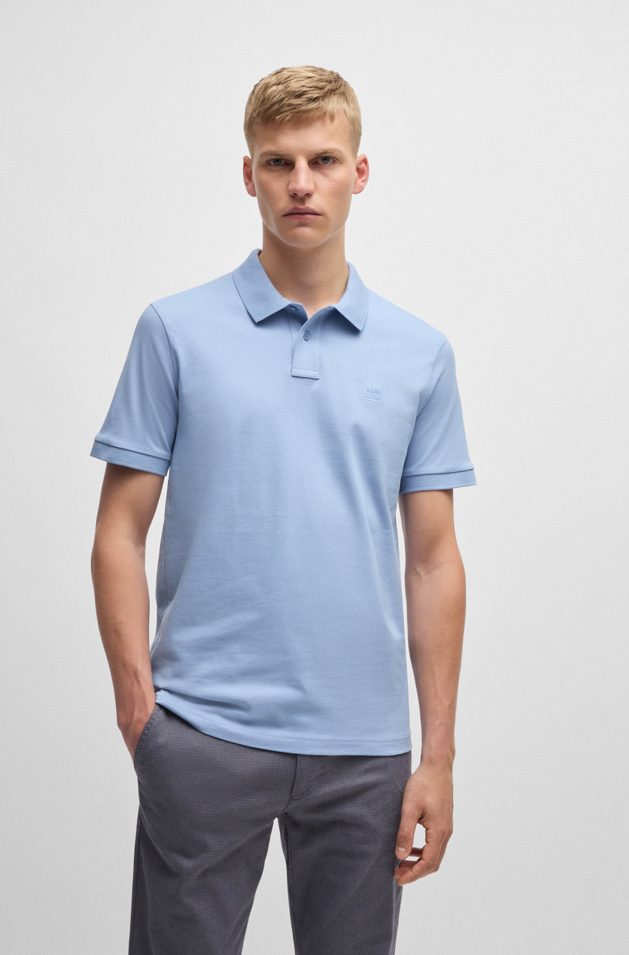 Boss Orange Poloshirt "Passenger Regular Fit" Classic Stretch Pique Polo, Pflegeleicht, Baumwolle Mit Elasthan